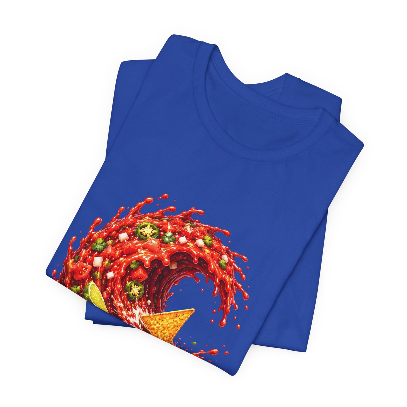 Tortilla Chip Surfing Spicy Salsa Wave Graphic Tee - Image 31