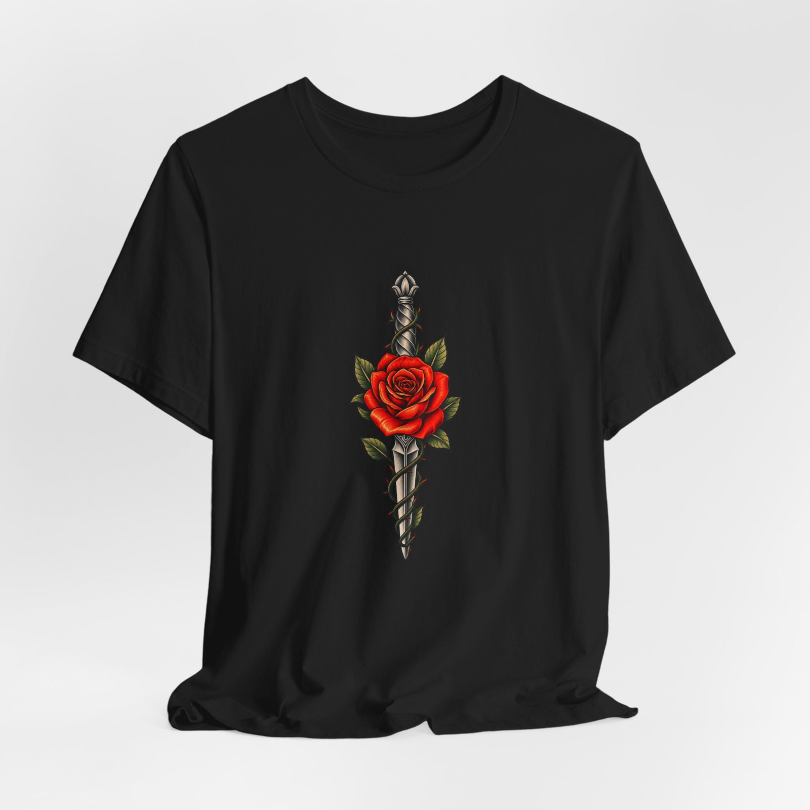 Rose Thorny Dagger Graphic Tee - Image 16