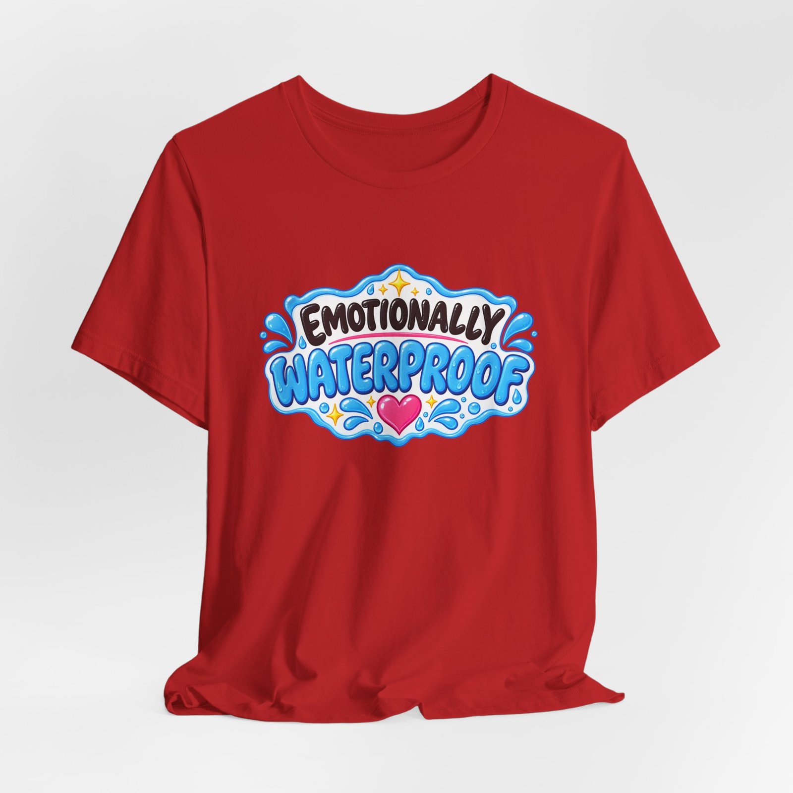 Emotionally Waterproof Makeup Humor Graphic Tee - Image 48