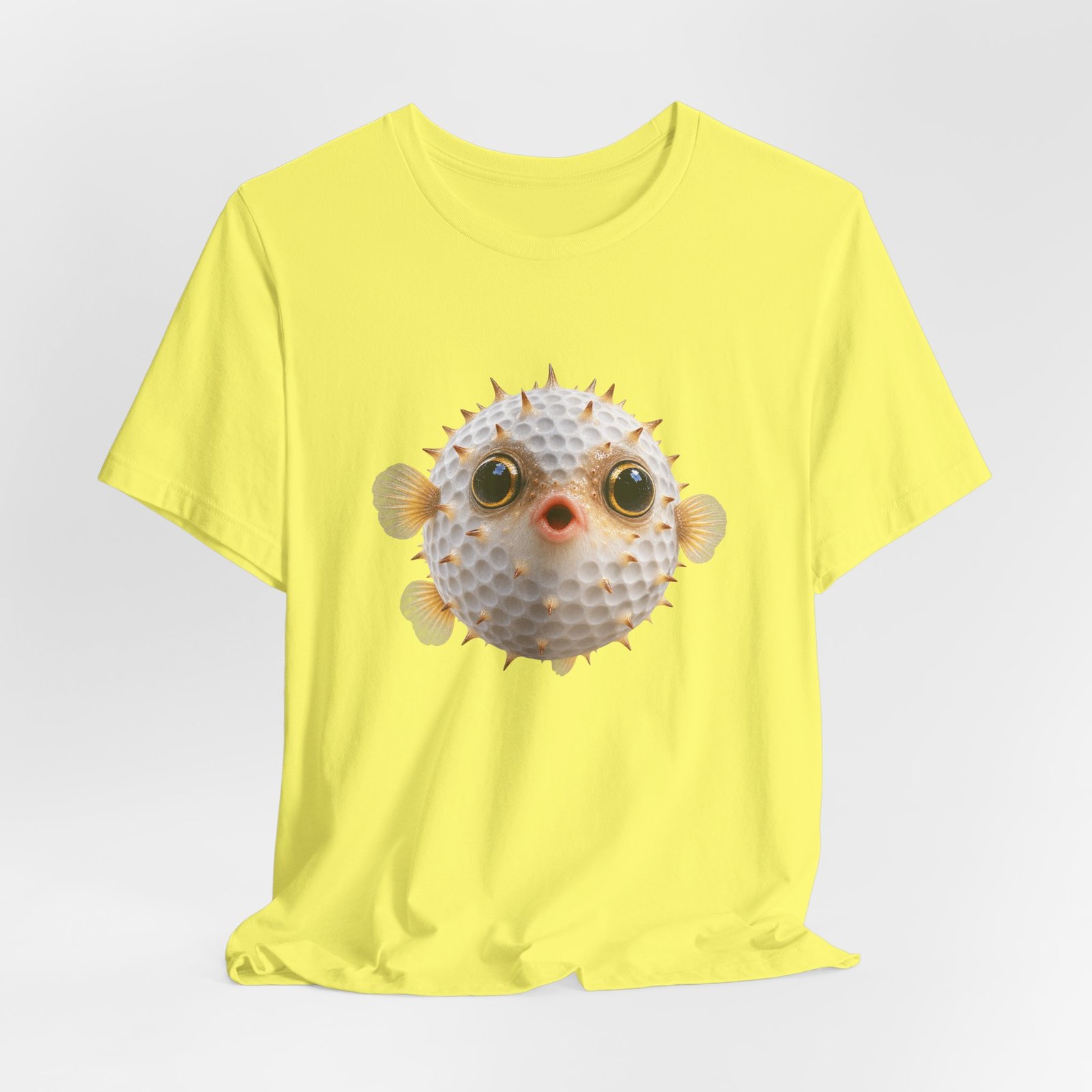 Golf Ball Pufferfish Graphic Tee - Image 20