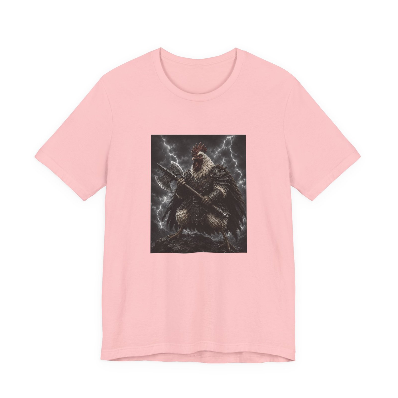 Fantasy Rooster War Lightning Axe Graphic Tee - Image 41