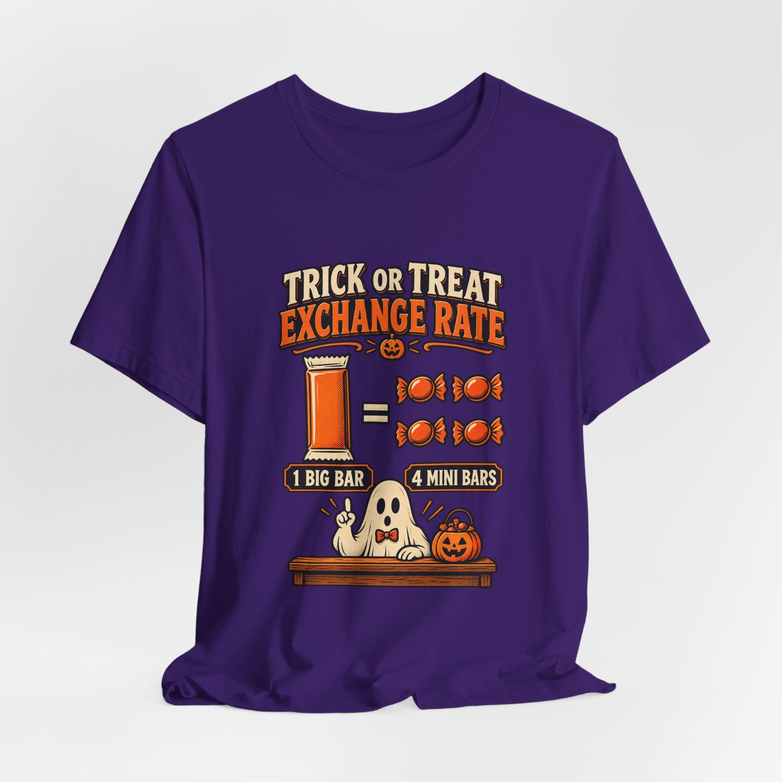Trick Treat Candy Exchange Rate Halloween Graphic Tee - Image 40