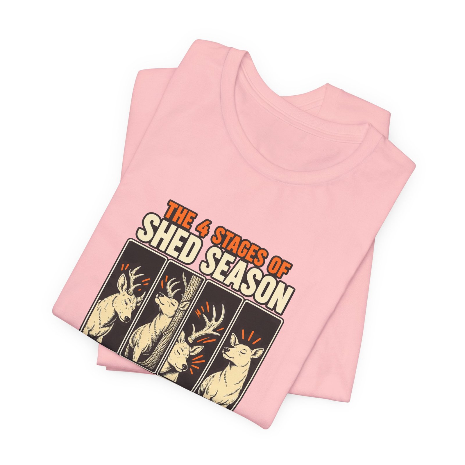 Funny Deer Shed Season Antler Shedding Graphic Tee - Image 43