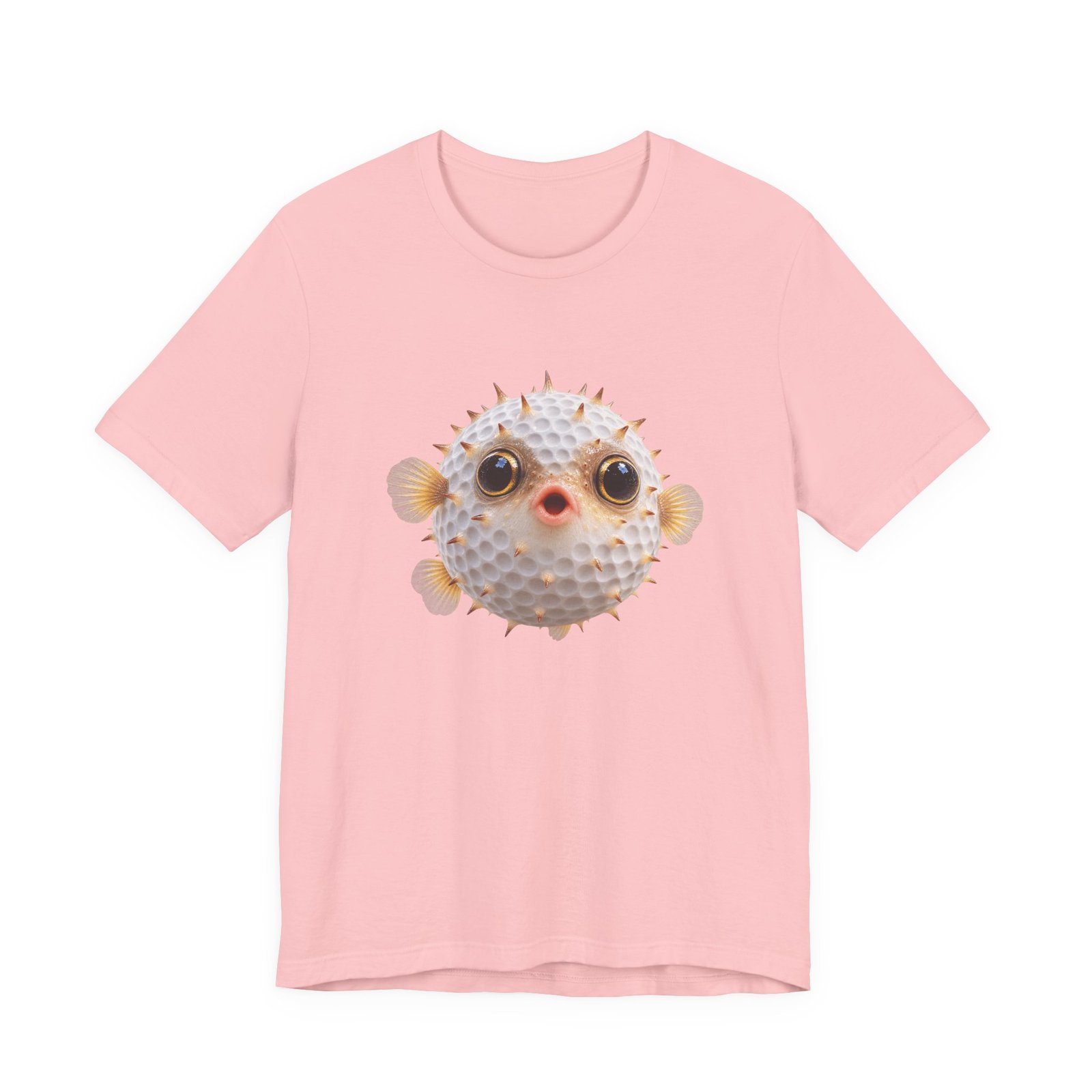 Golf Ball Pufferfish Graphic Tee - Image 41
