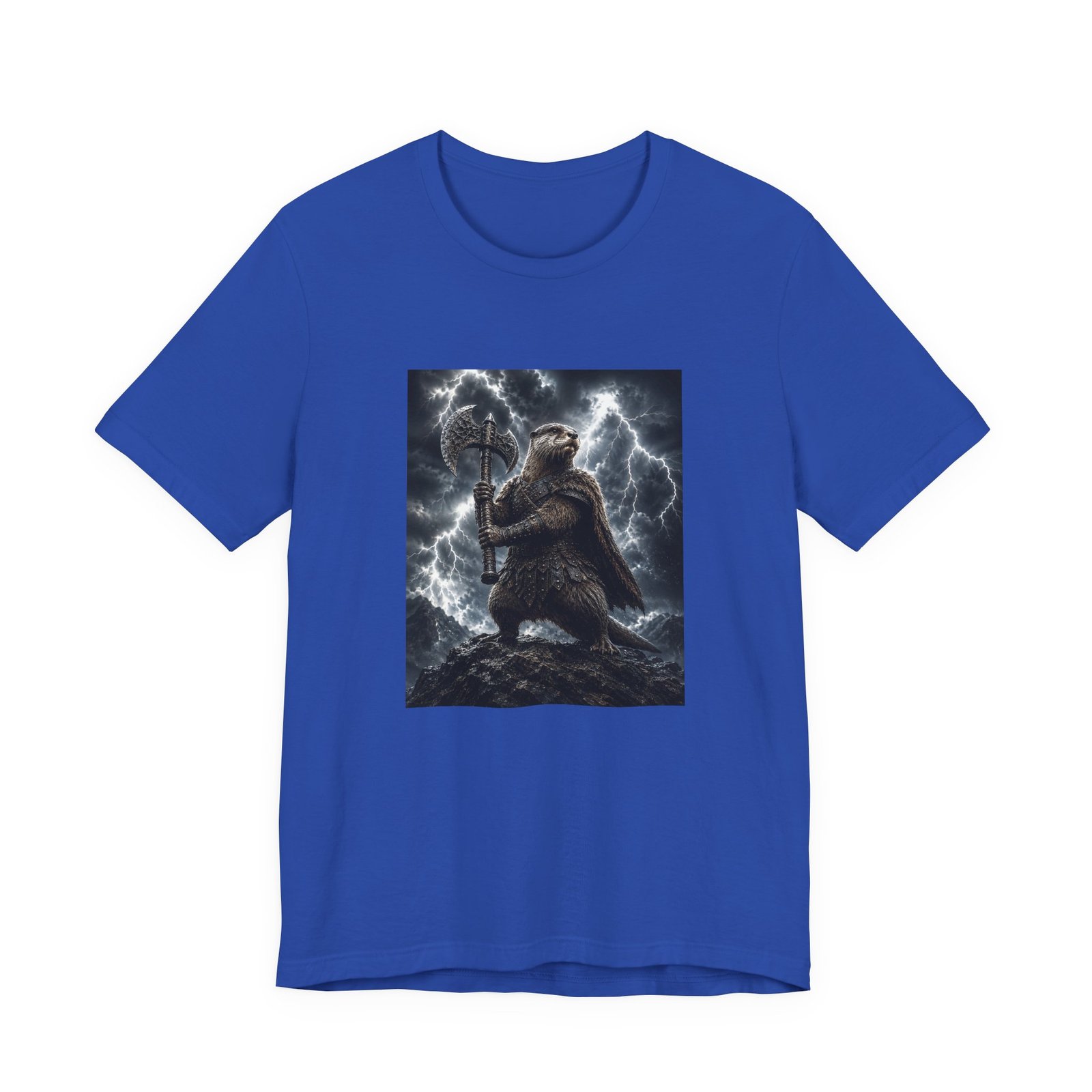 Storm Otter Warrior With Axe Graphic Tee - Image 29