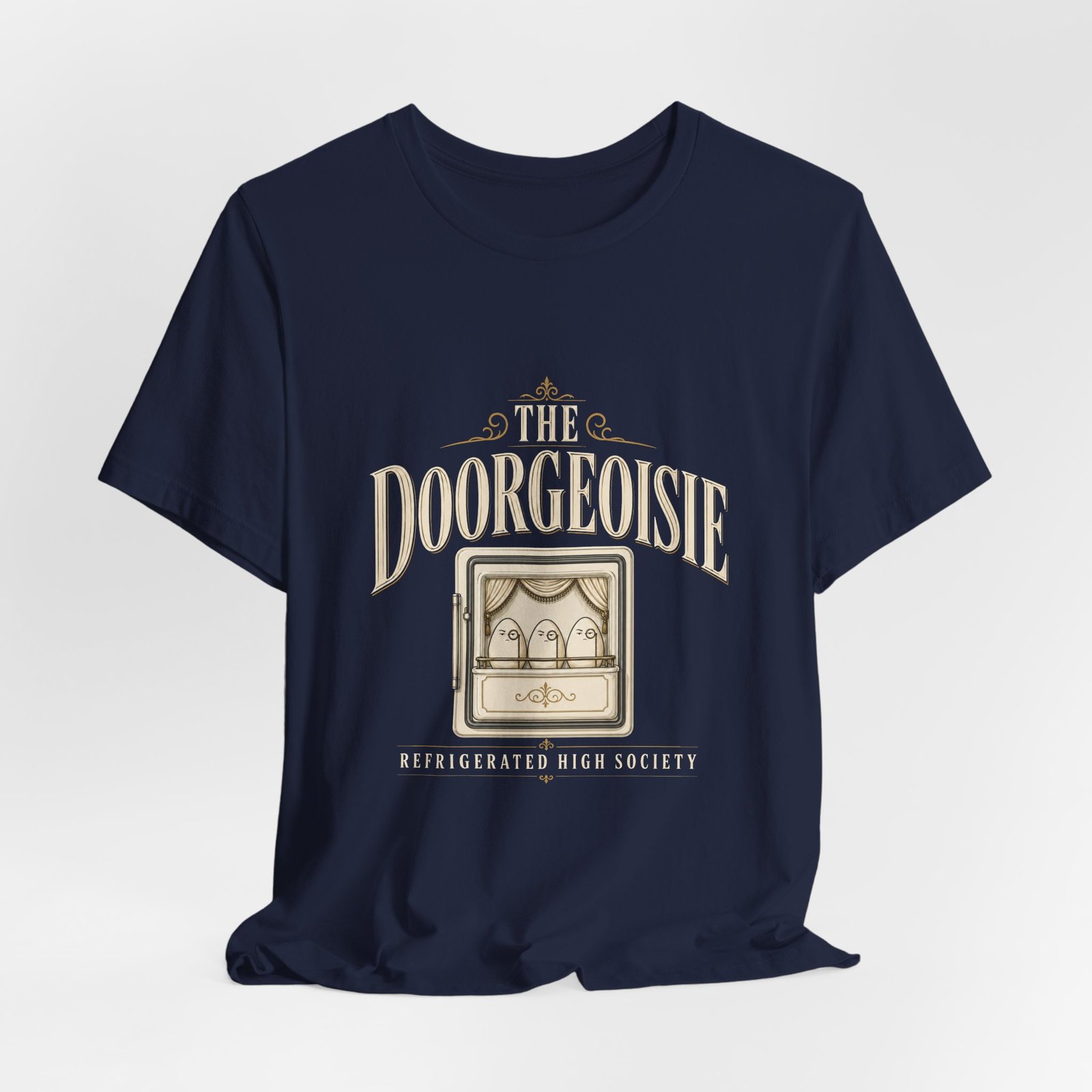 The Doorgeoisie Refrigerated Egg Society Humor Graphic Tee - Image 24