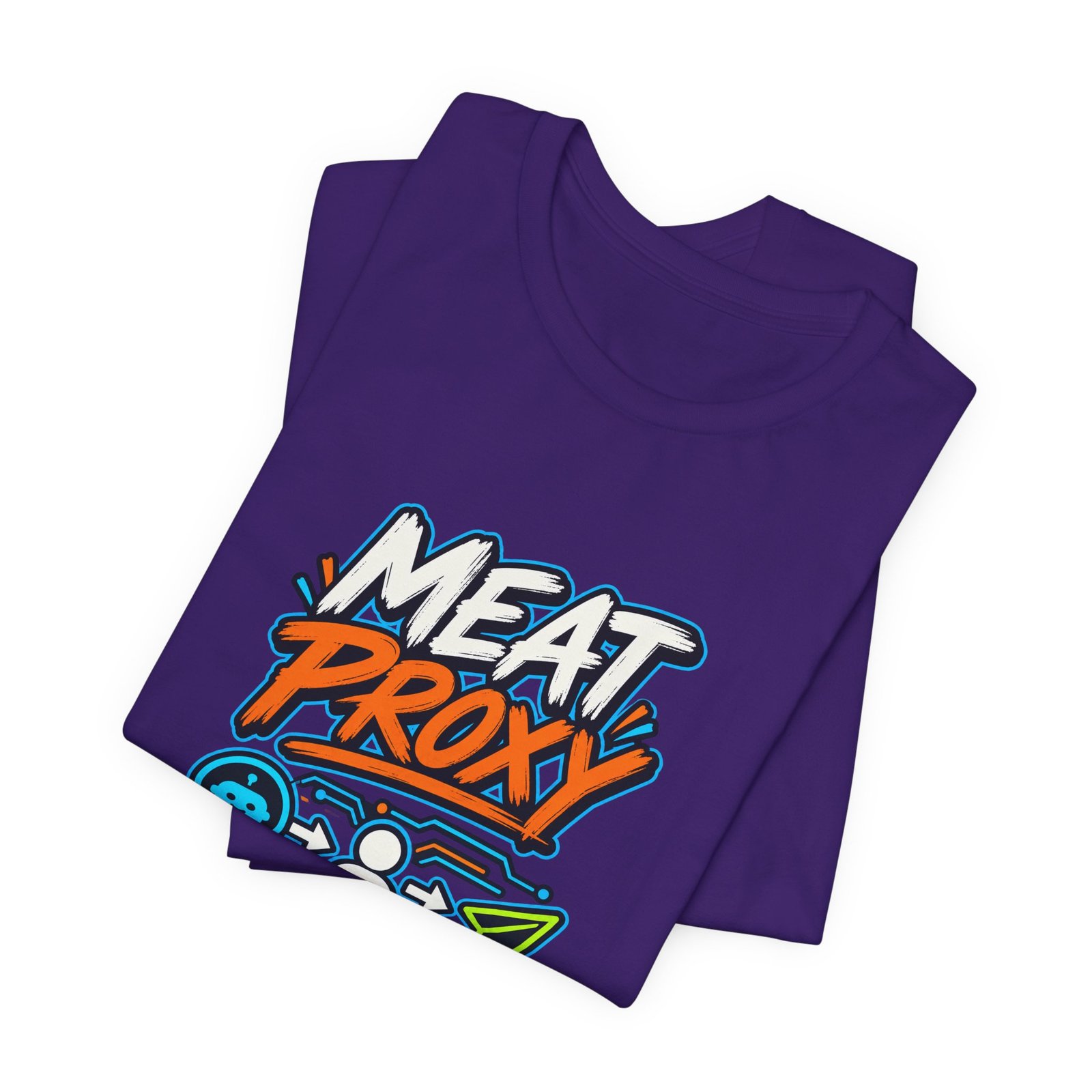 Meat Proxy Human AI Relay Graphic Tee - Image 39