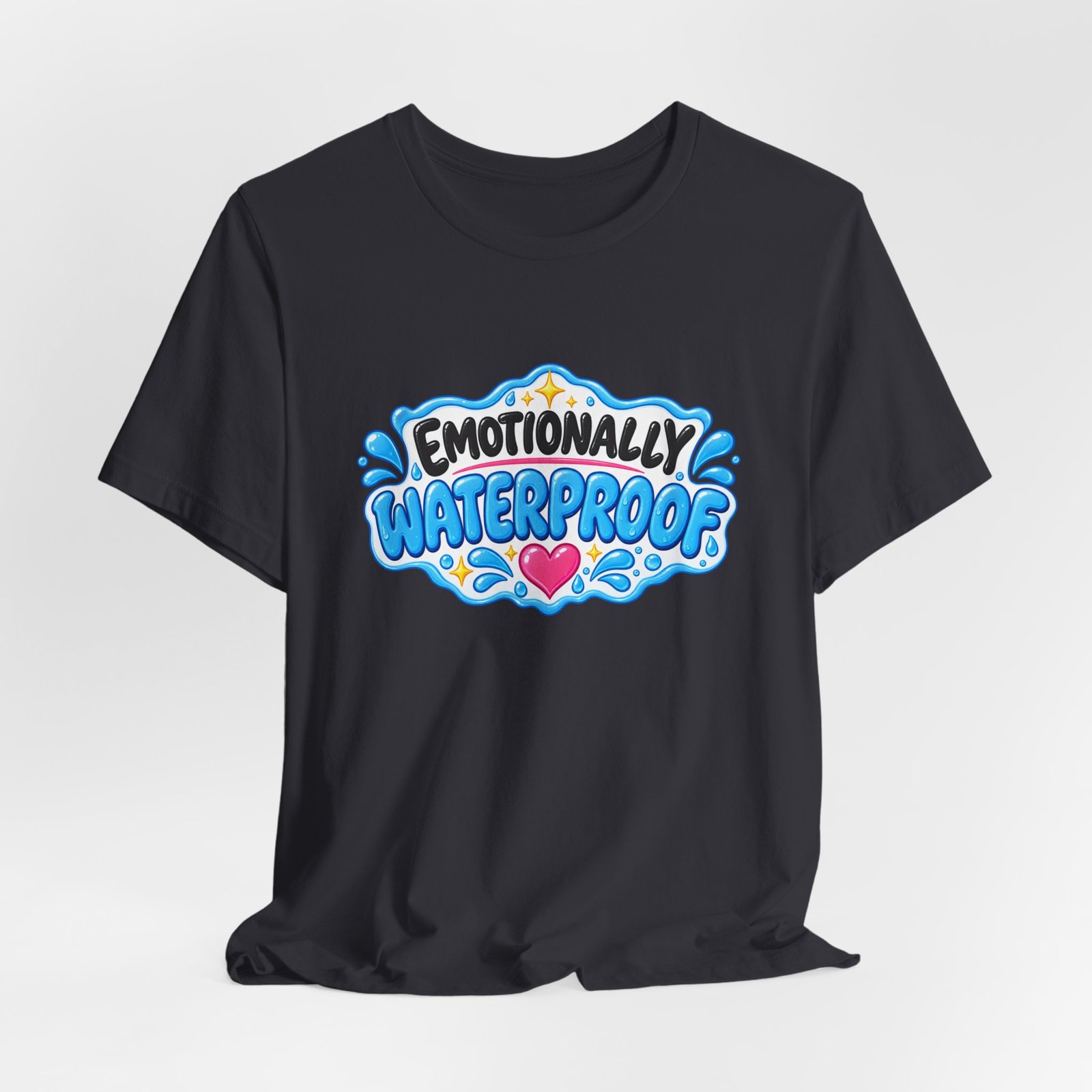 Emotionally Waterproof Makeup Humor Graphic Tee - Image 24