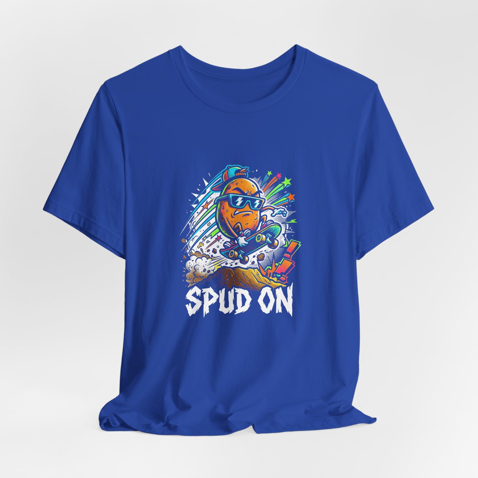 Spud On Skateboarding Potato Cartoon Graphic - Image 20