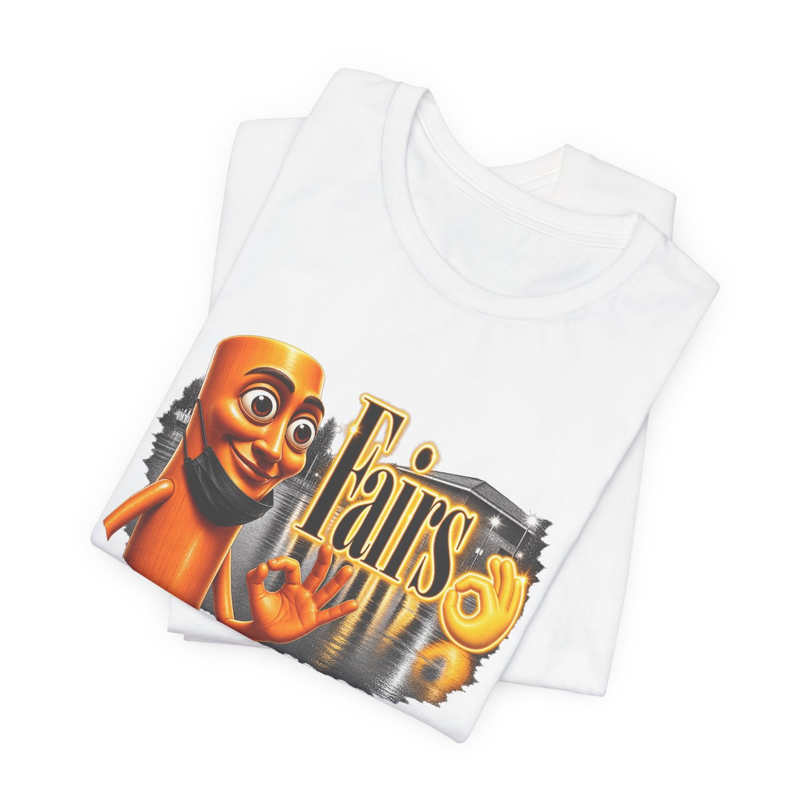 Fairs OK Hand Tung Sahur Brainrot Graphic Tee - Image 3