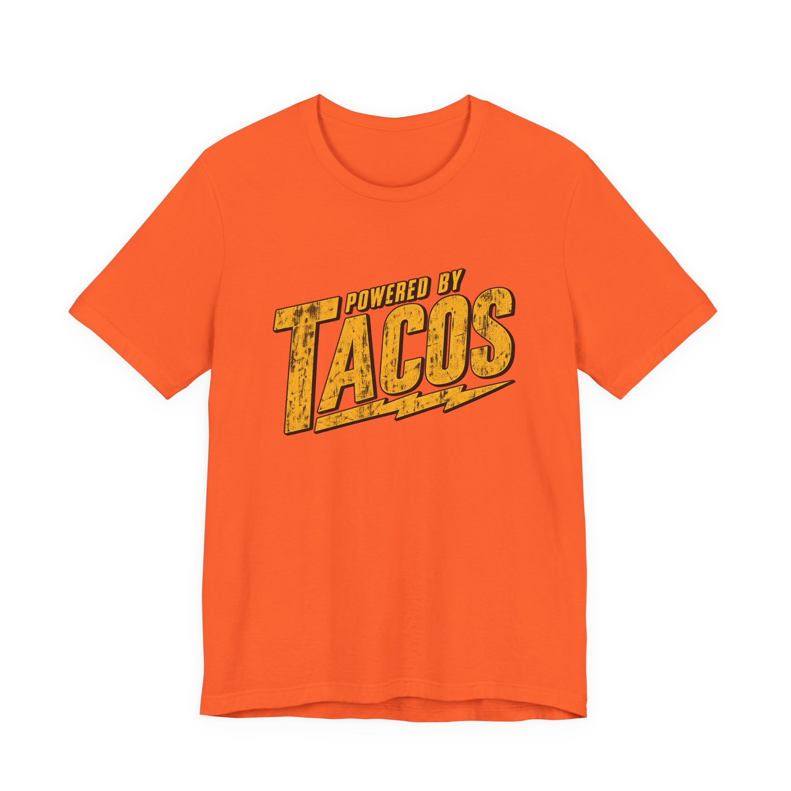 Powered By Tacos Funny Food Lover Quote Graphic Tee - Image 5