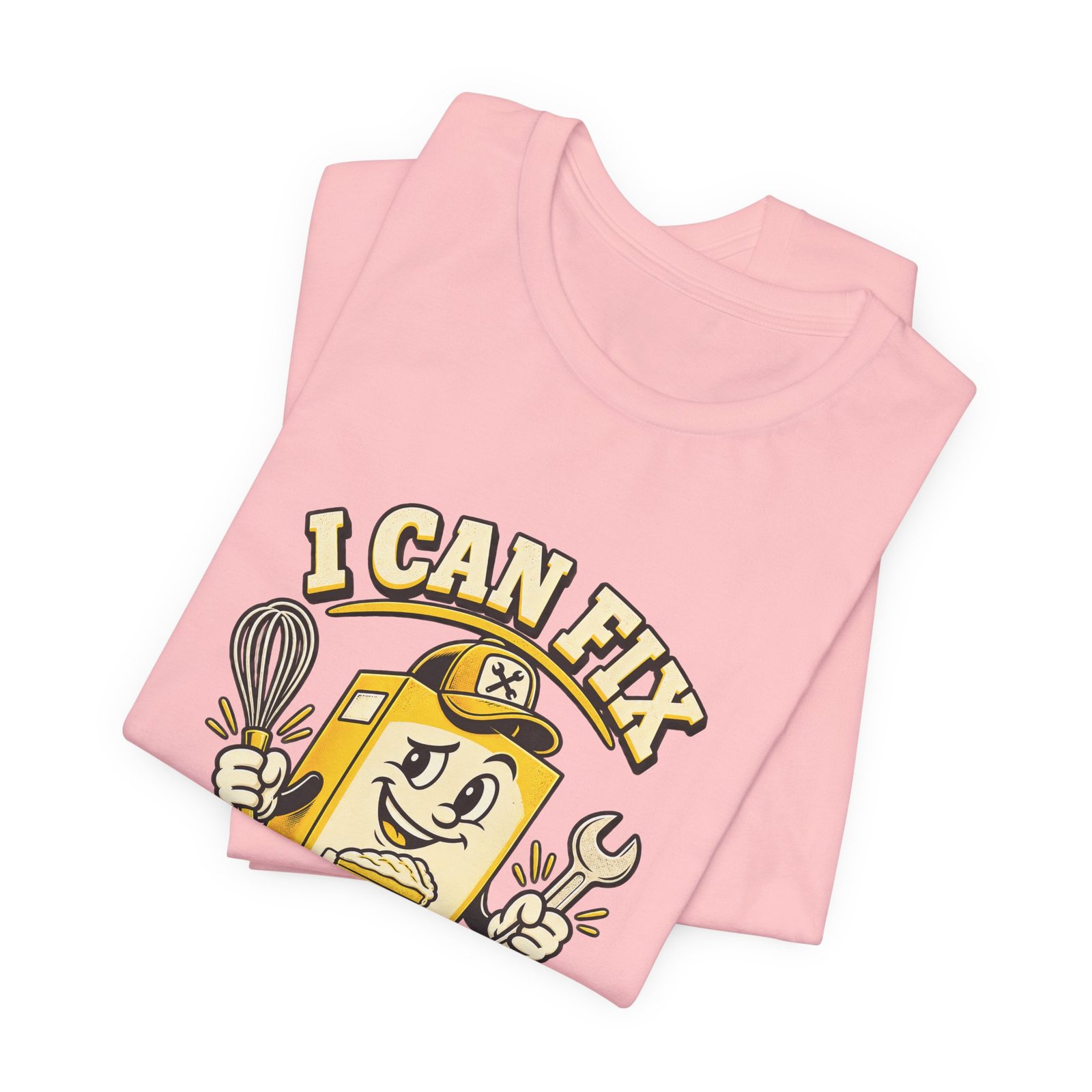 I Can Fix This Mix Yellow Cake Pun Tee - Image 43