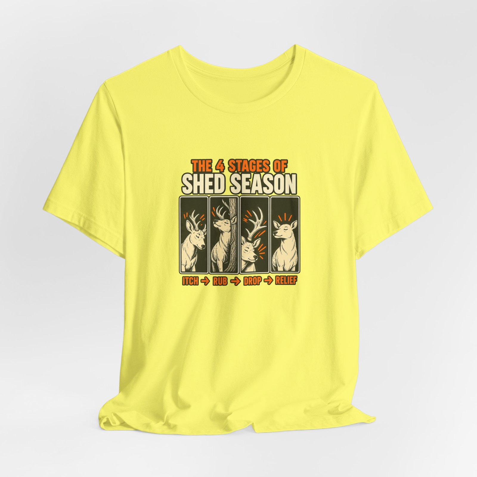 Funny Deer Shed Season Antler Shedding Graphic Tee - Image 20