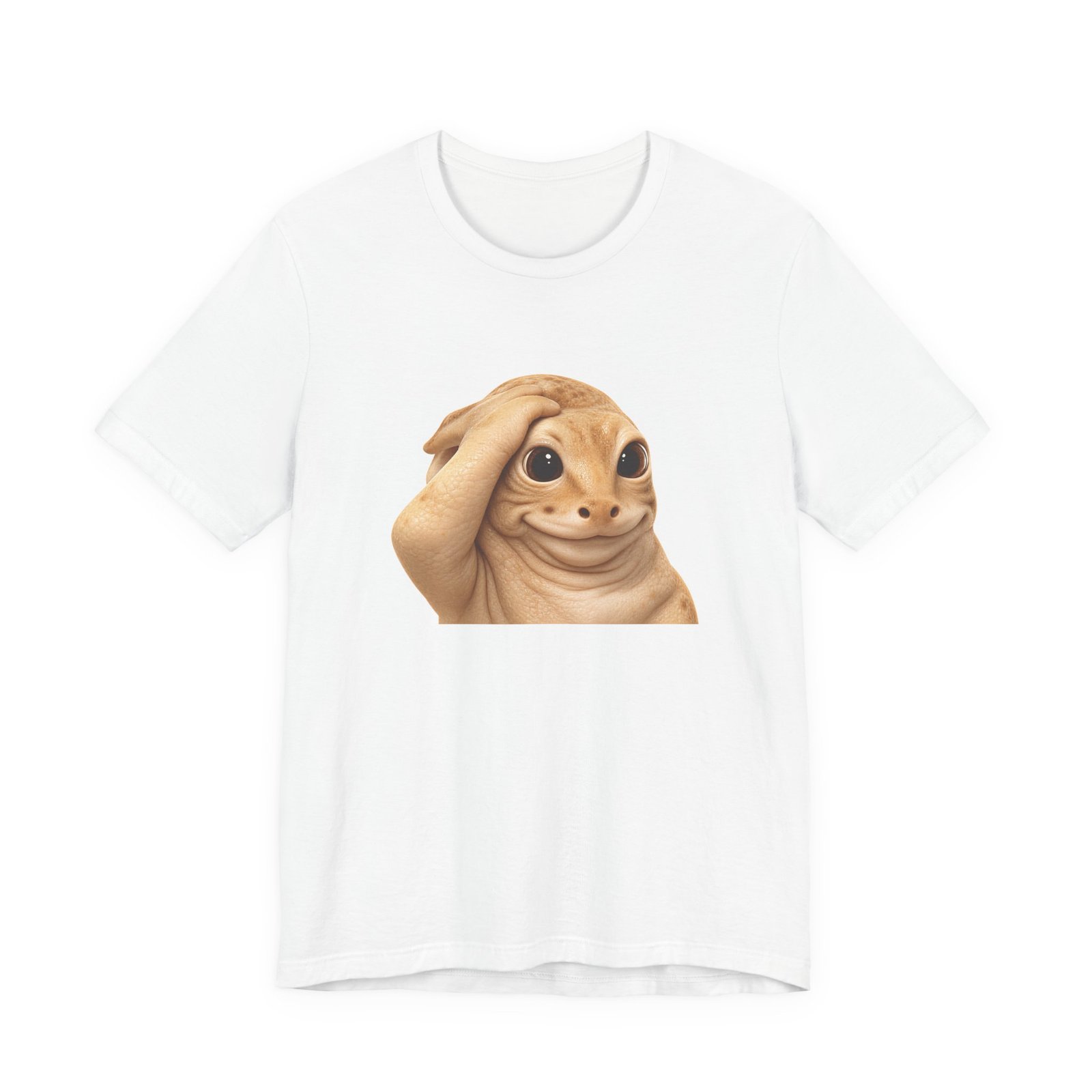 Funny Bashful Cat Reaction Meme Graphic Tee