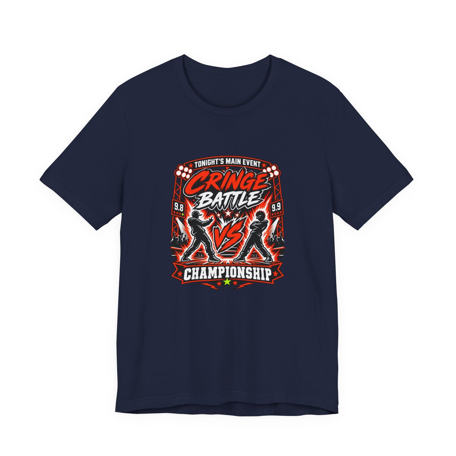 Tonight's Main Event Cringe Battle Championship Graphic Tee - Image 33