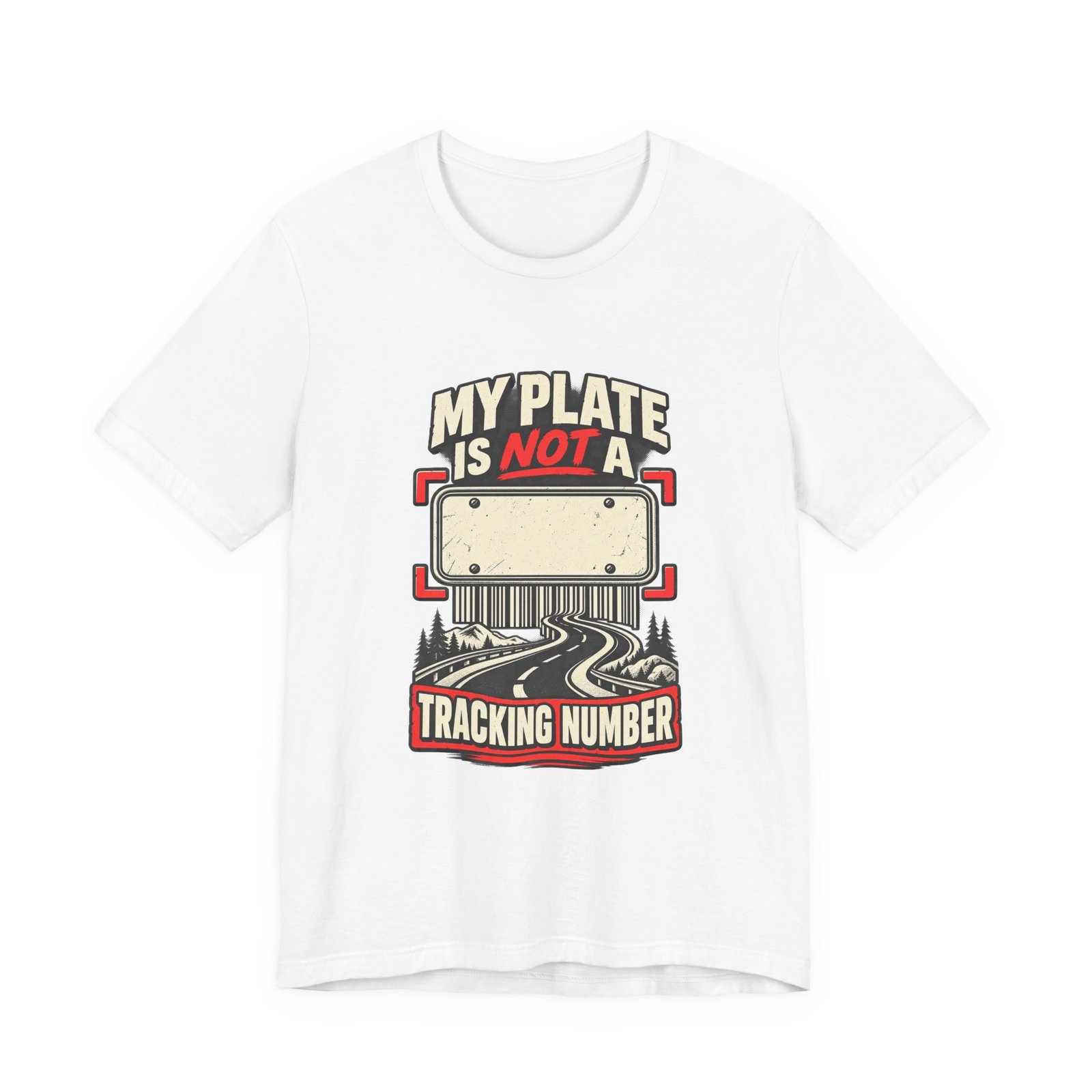 My Plate Is Not A Tracking Number Privacy Graphic