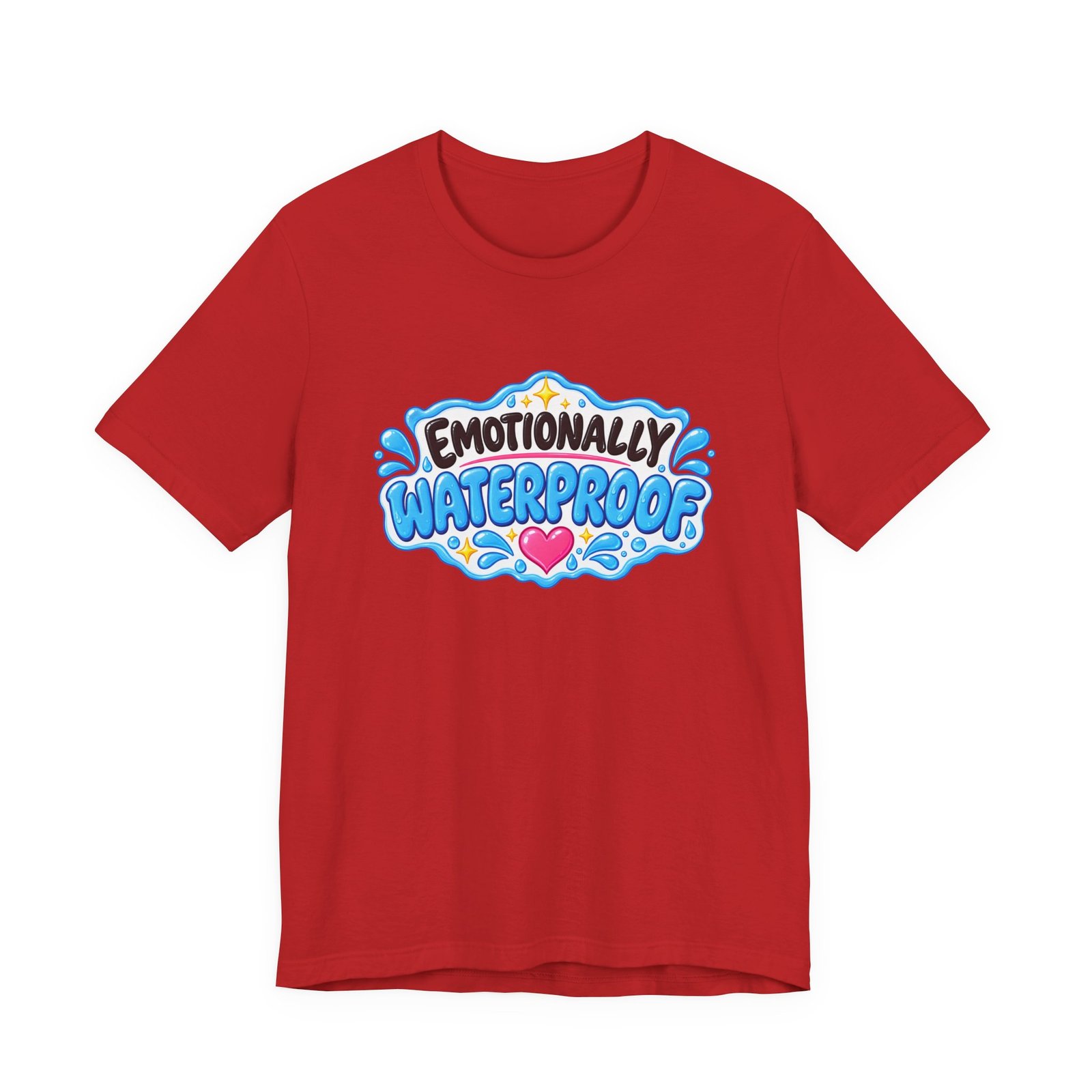 Emotionally Waterproof Makeup Humor Graphic Tee - Image 45