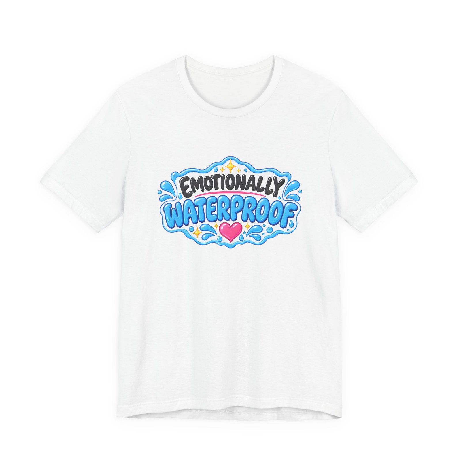 Emotionally Waterproof Makeup Humor Graphic Tee