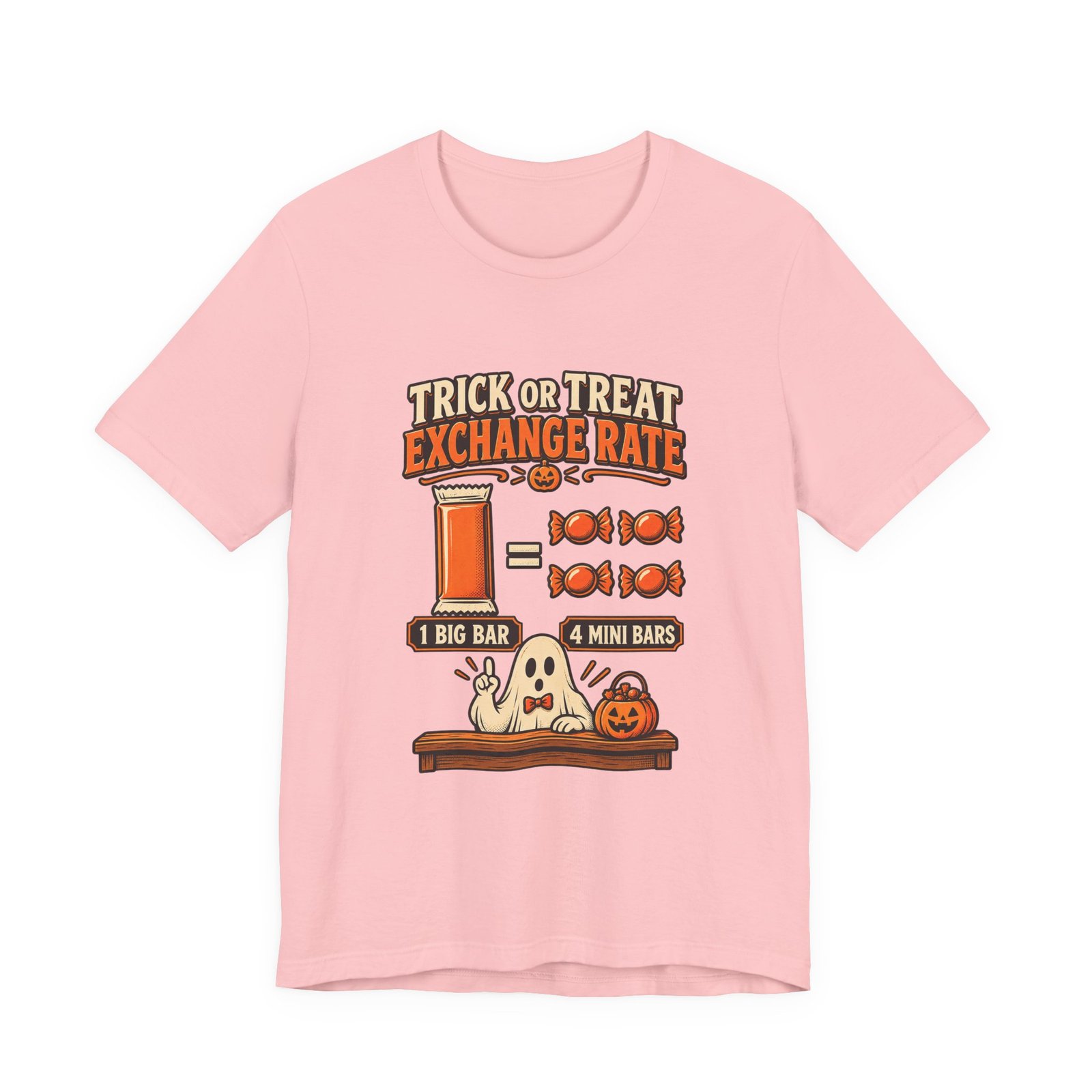 Trick Treat Candy Exchange Rate Halloween Graphic Tee - Image 41