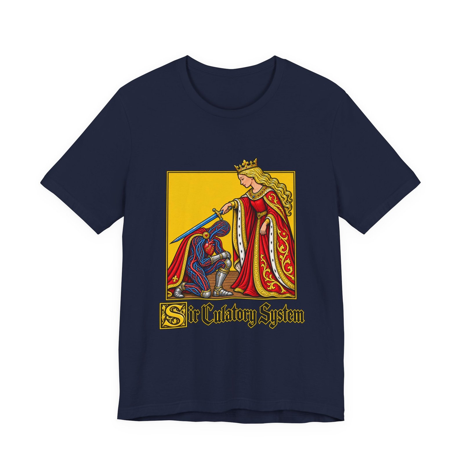 Sir Culatory System Funny Circulatory Anatomy Pun Graphic Tee - Image 33