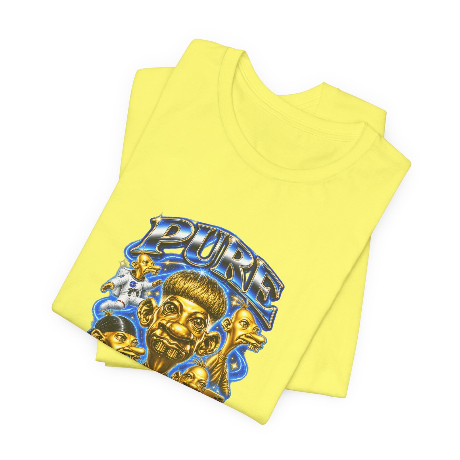 Pure Charisma Aura Neegy Cosmic Selfie Charisma Graphic Tee - Image 19