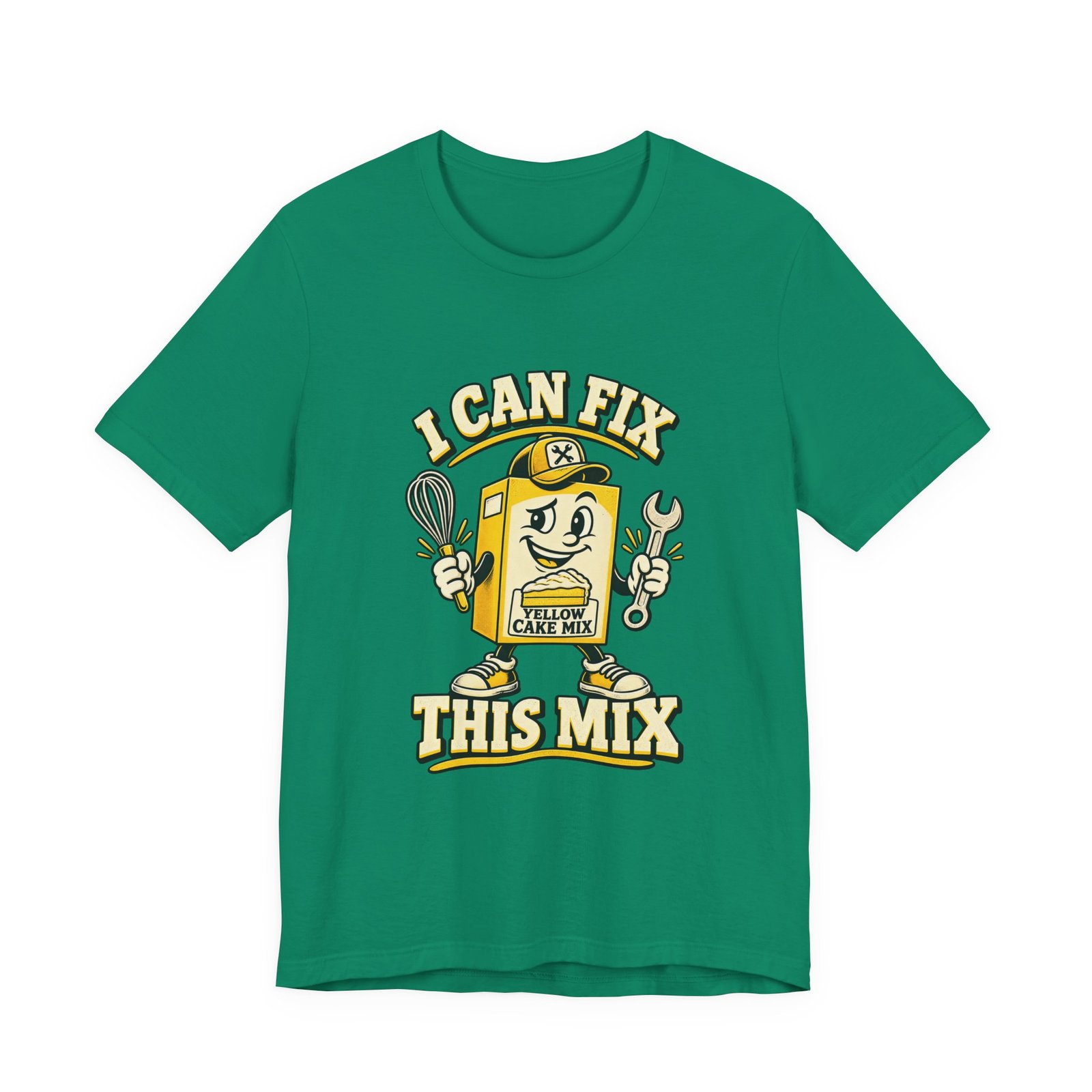 I Can Fix This Mix Yellow Cake Pun Tee - Image 25