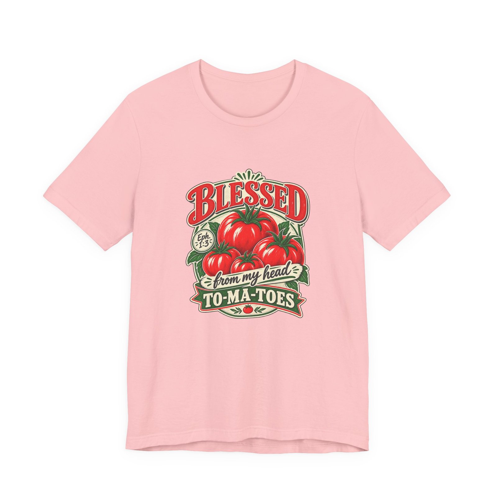 Blessed From My Head To-Ma-Toes Tomato Pun Graphic Tee - Image 41