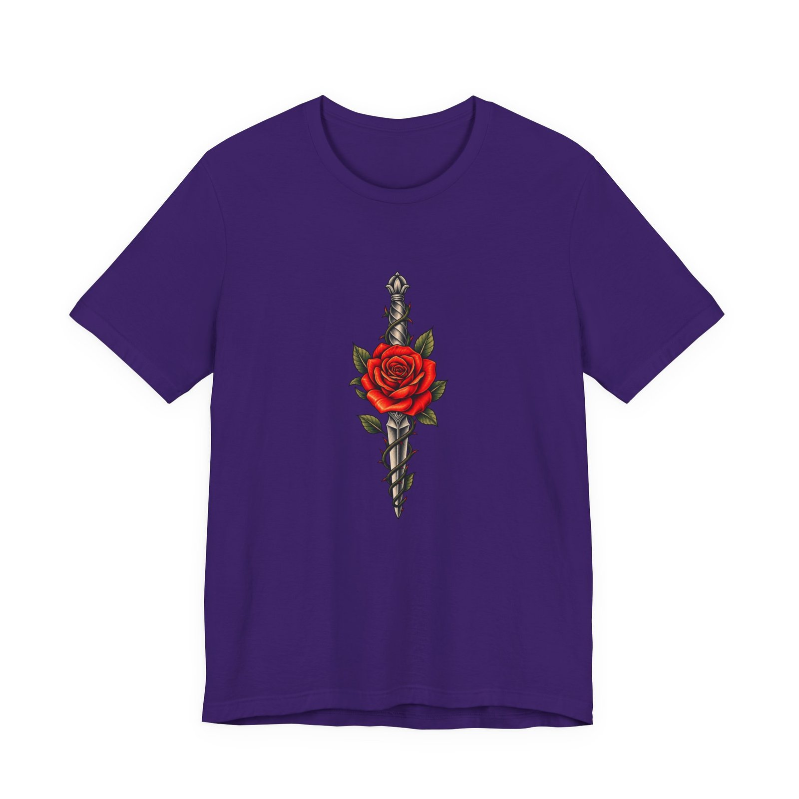 Rose Thorny Dagger Graphic Tee - Image 37
