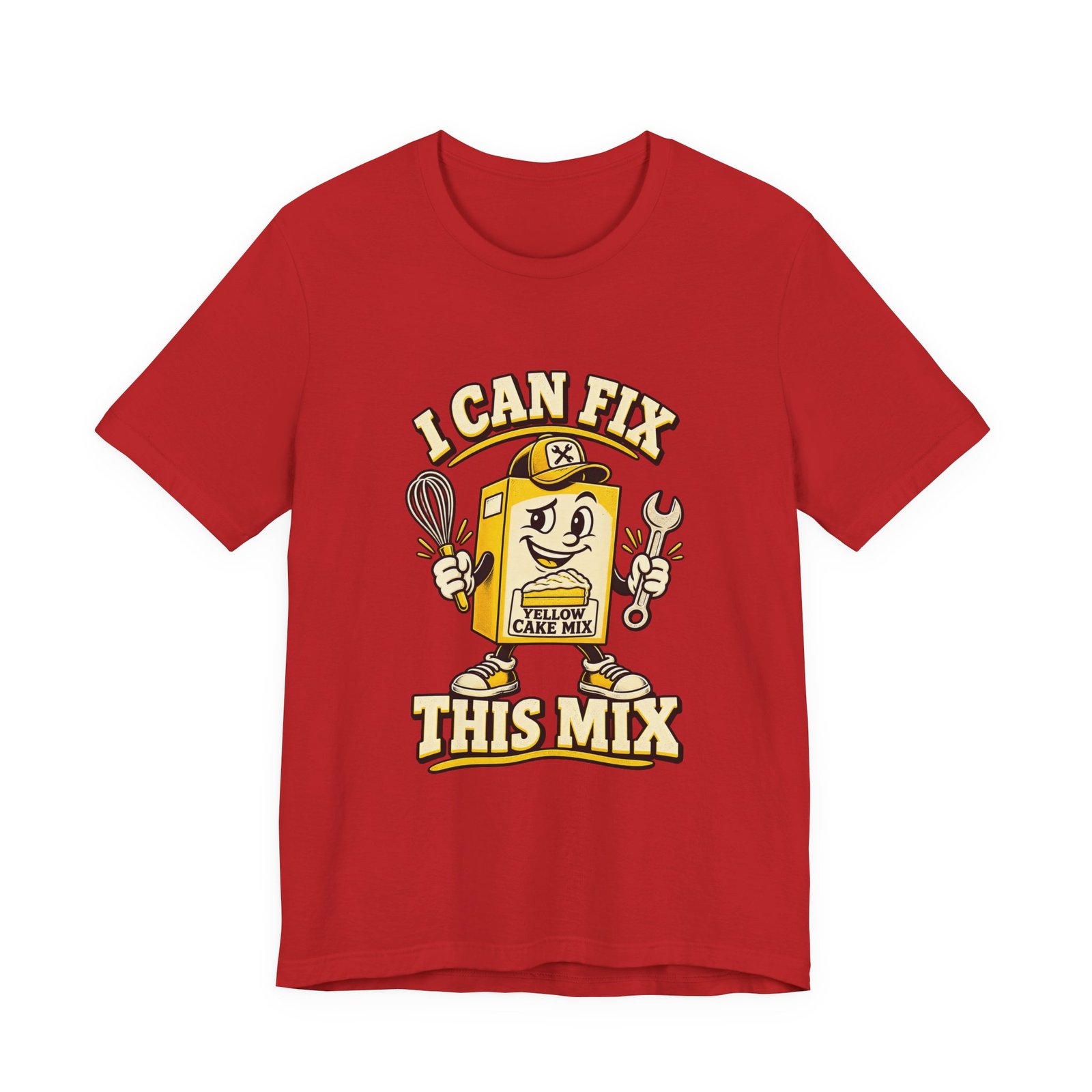 I Can Fix This Mix Yellow Cake Pun Tee - Image 45