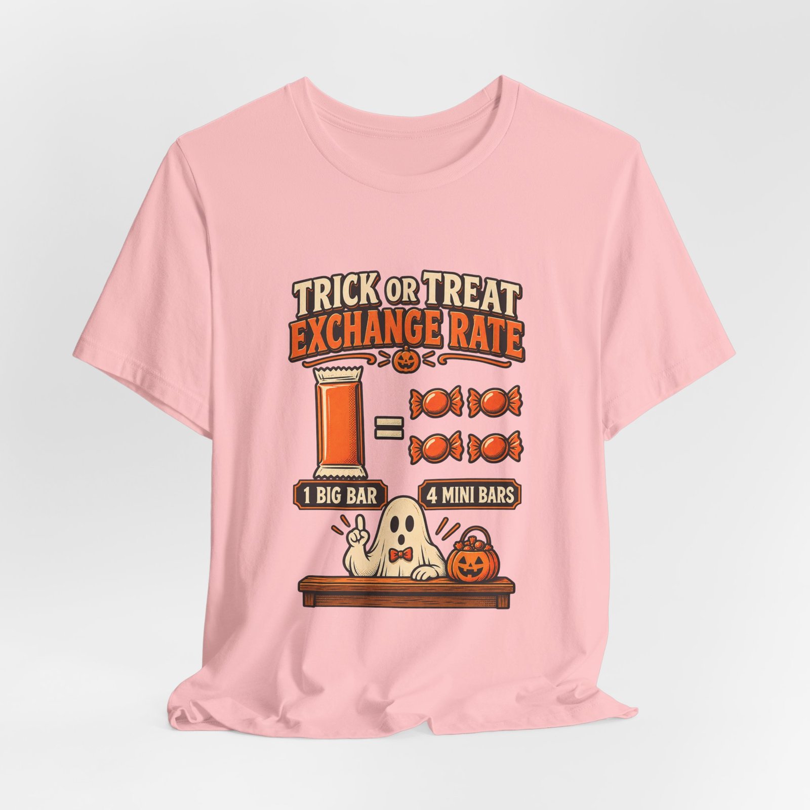 Trick Treat Candy Exchange Rate Halloween Graphic Tee - Image 44
