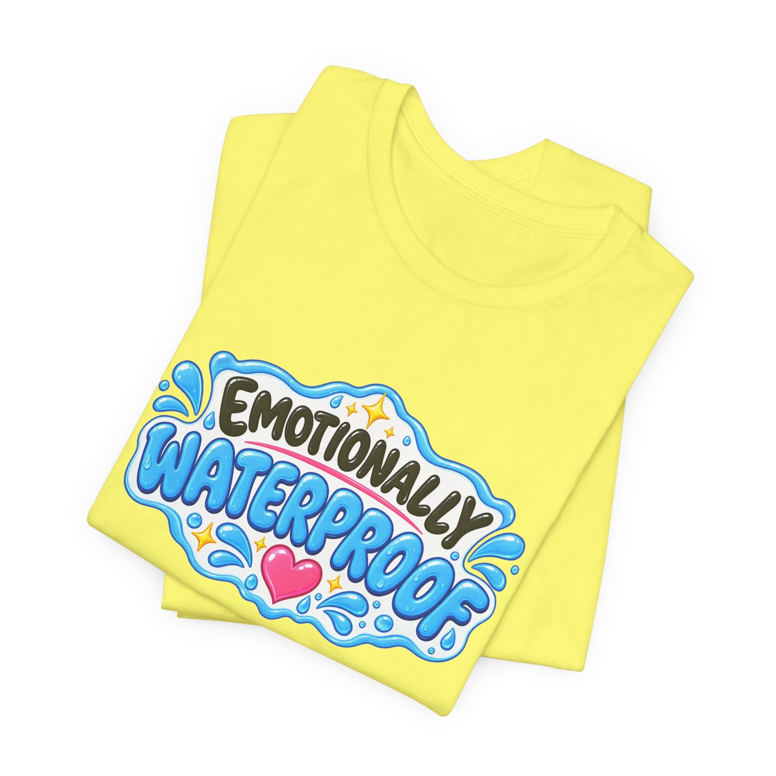 Emotionally Waterproof Makeup Humor Graphic Tee - Image 19