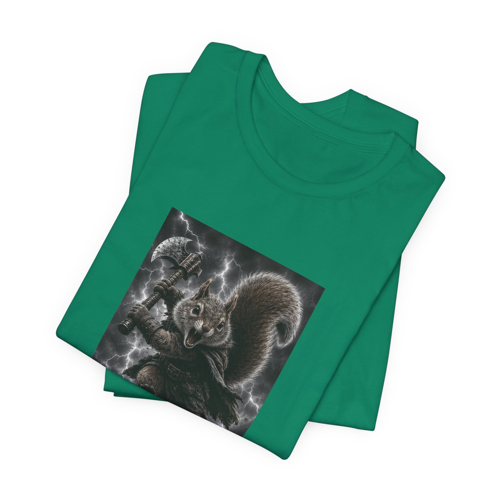 Epic Squirrel Warrior With Axe Graphic Tee - Image 27