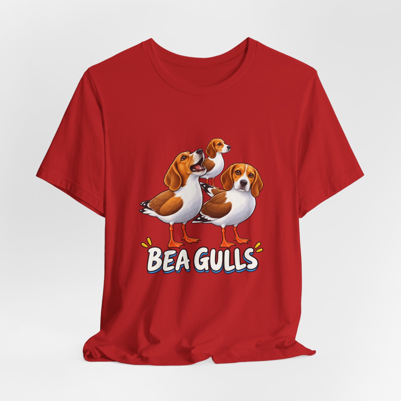 Beagulls Funny Beagle Seagull Pun Hybrid Birds Graphic Tee - Image 48