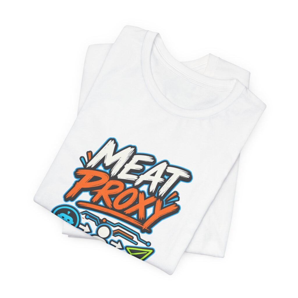 Meat Proxy Human AI Relay Graphic Tee