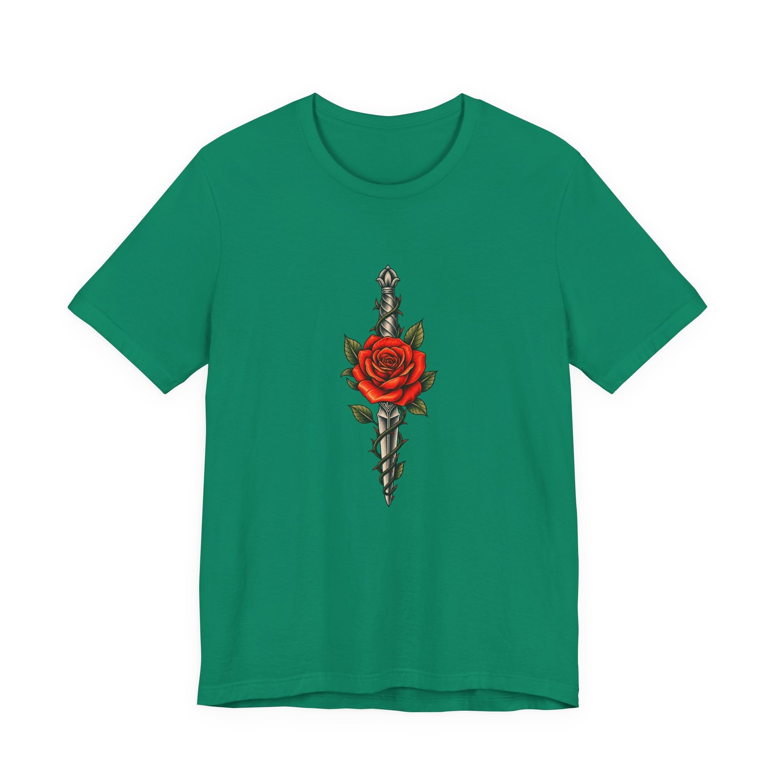 Rose Thorny Dagger Graphic Tee - Image 25