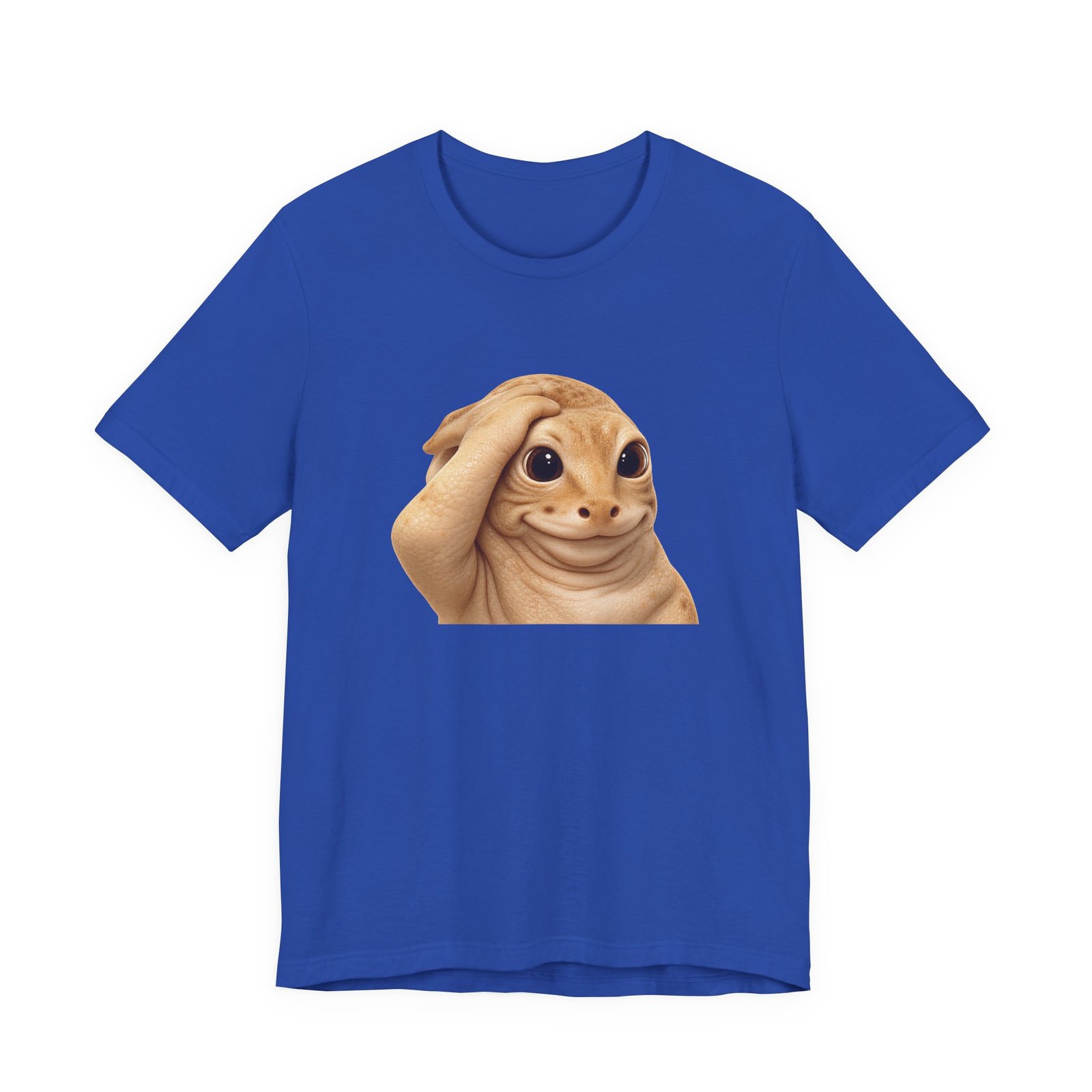 Funny Bashful Cat Reaction Meme Graphic Tee - Image 29