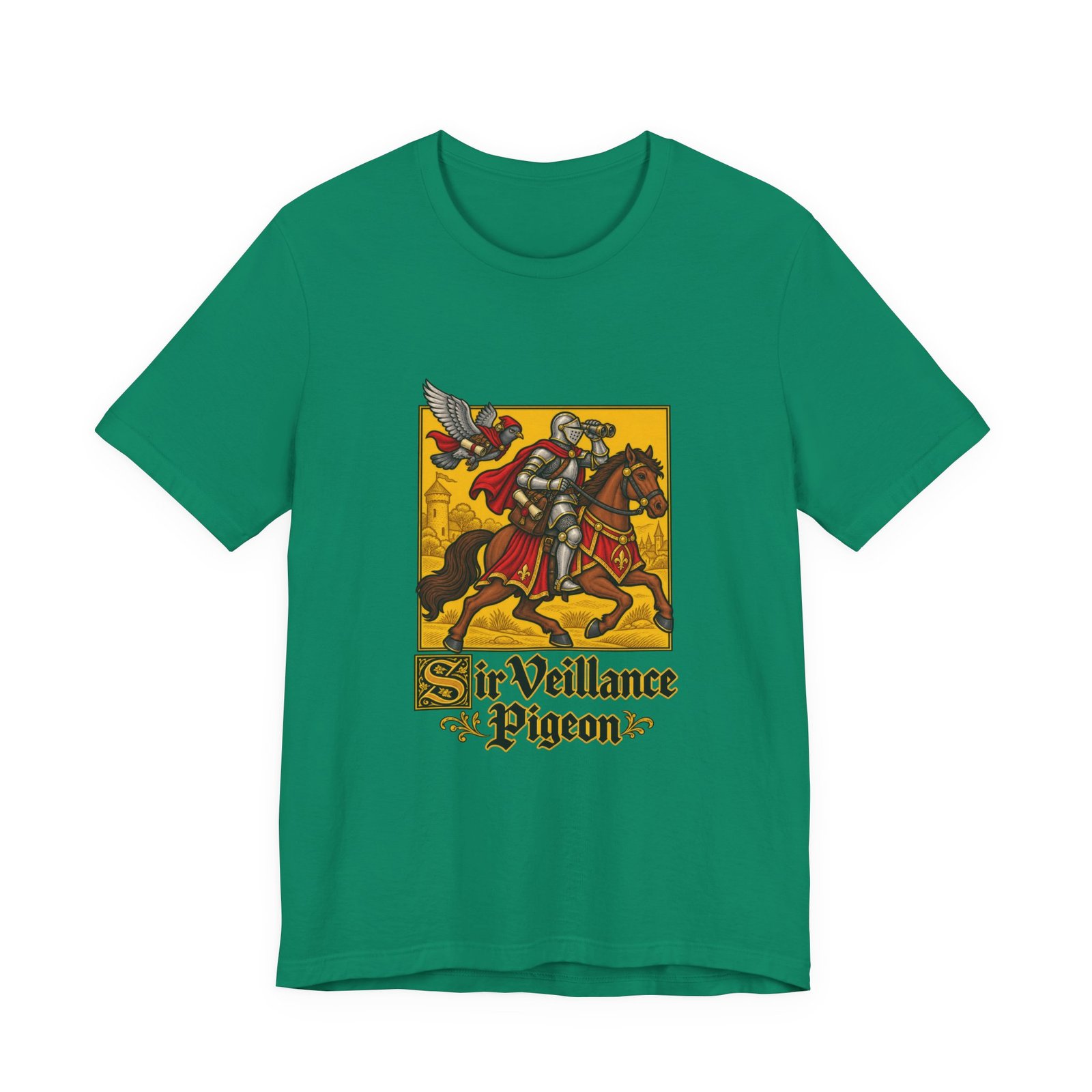 Sir Veillance Pigeon Medieval Knight Binoculars Design - Image 25