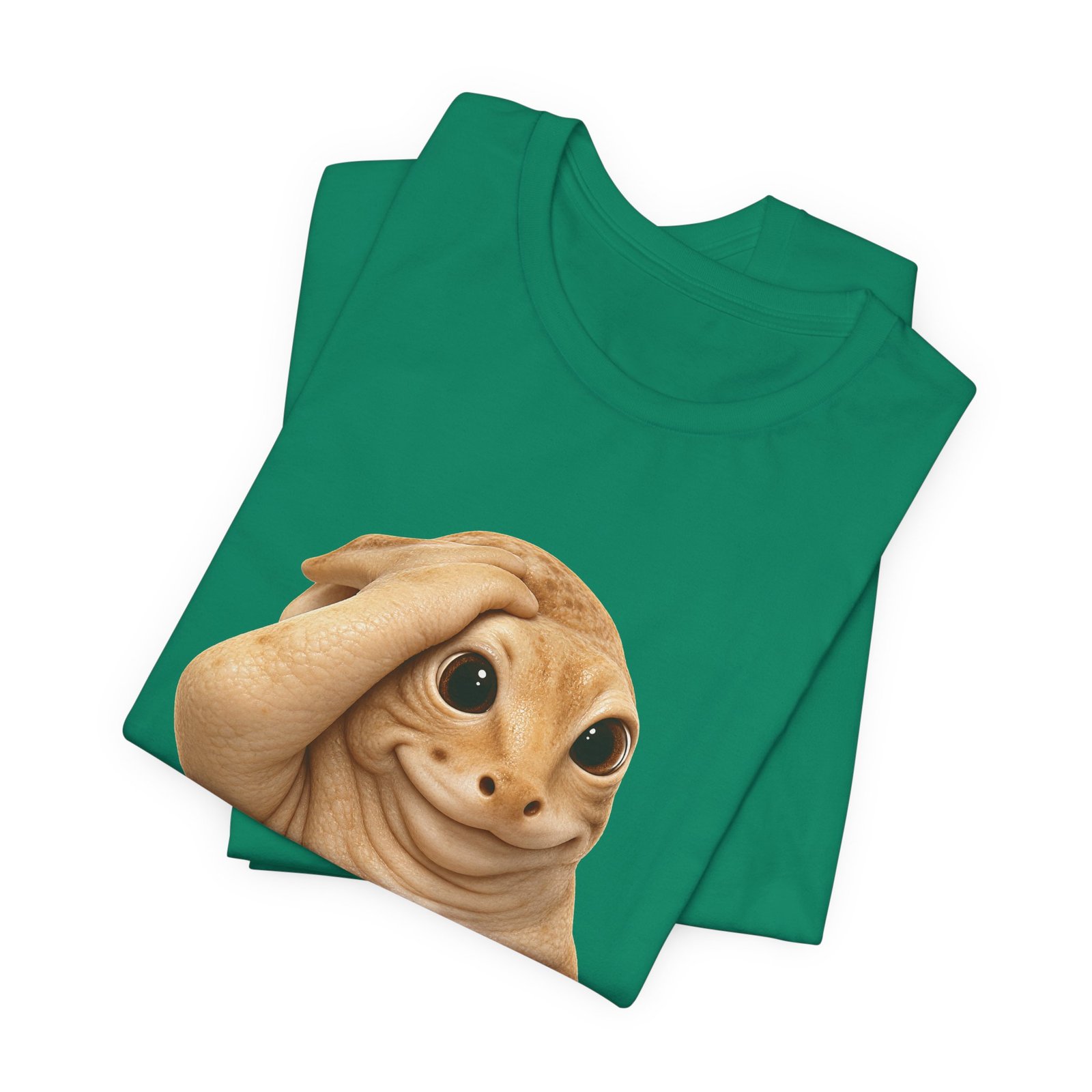 Funny Bashful Cat Reaction Meme Graphic Tee - Image 27
