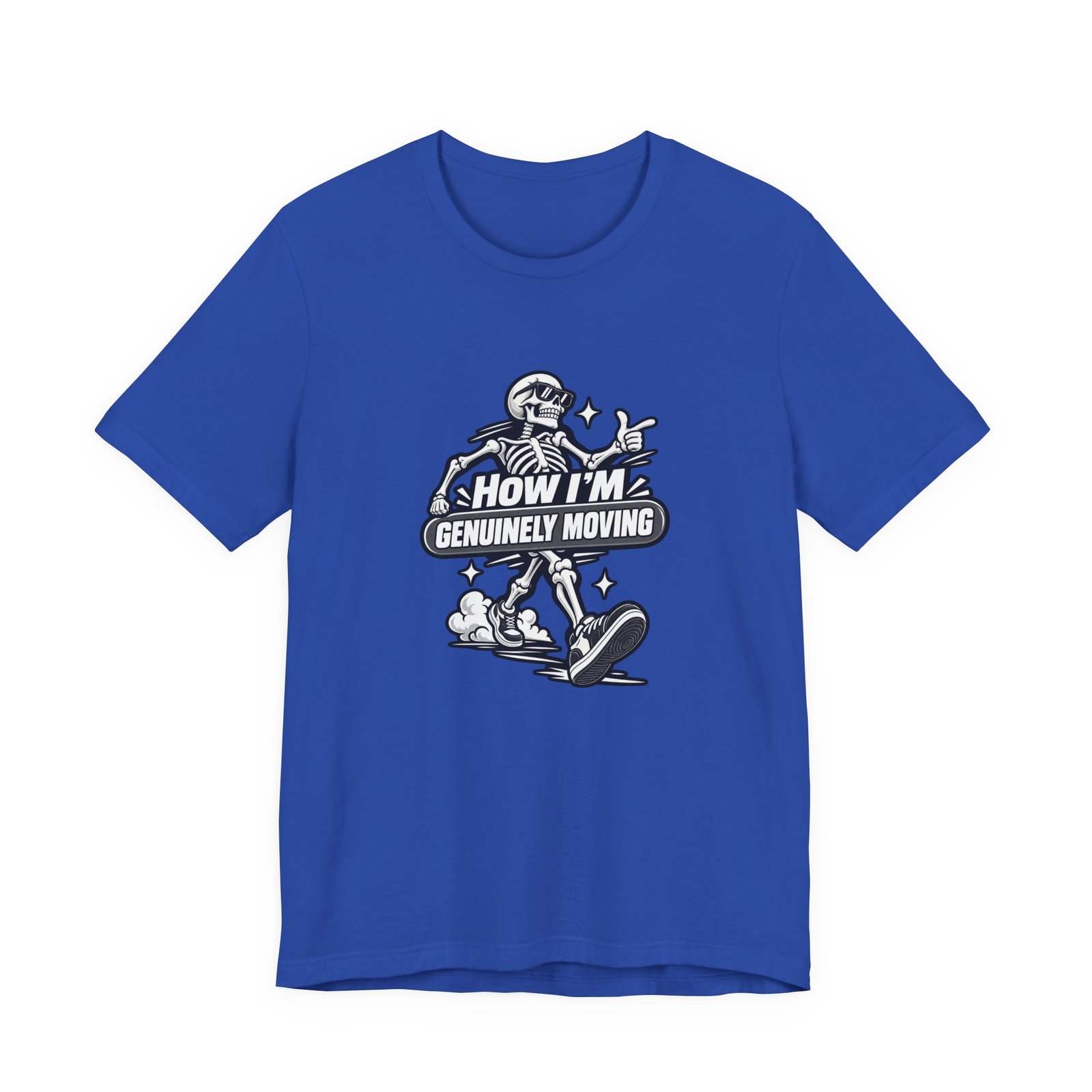 How Im Genuinely Moving Funny Skeleton Halloween Graphic Tee - Image 29