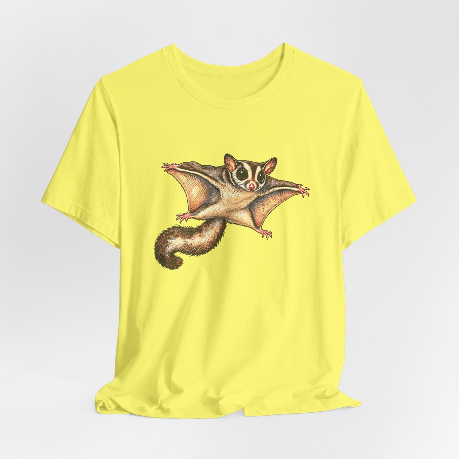 Sugar Glider Mid Glide Squirrel Wildlife Flying Illustration Graphic Tee - Image 20