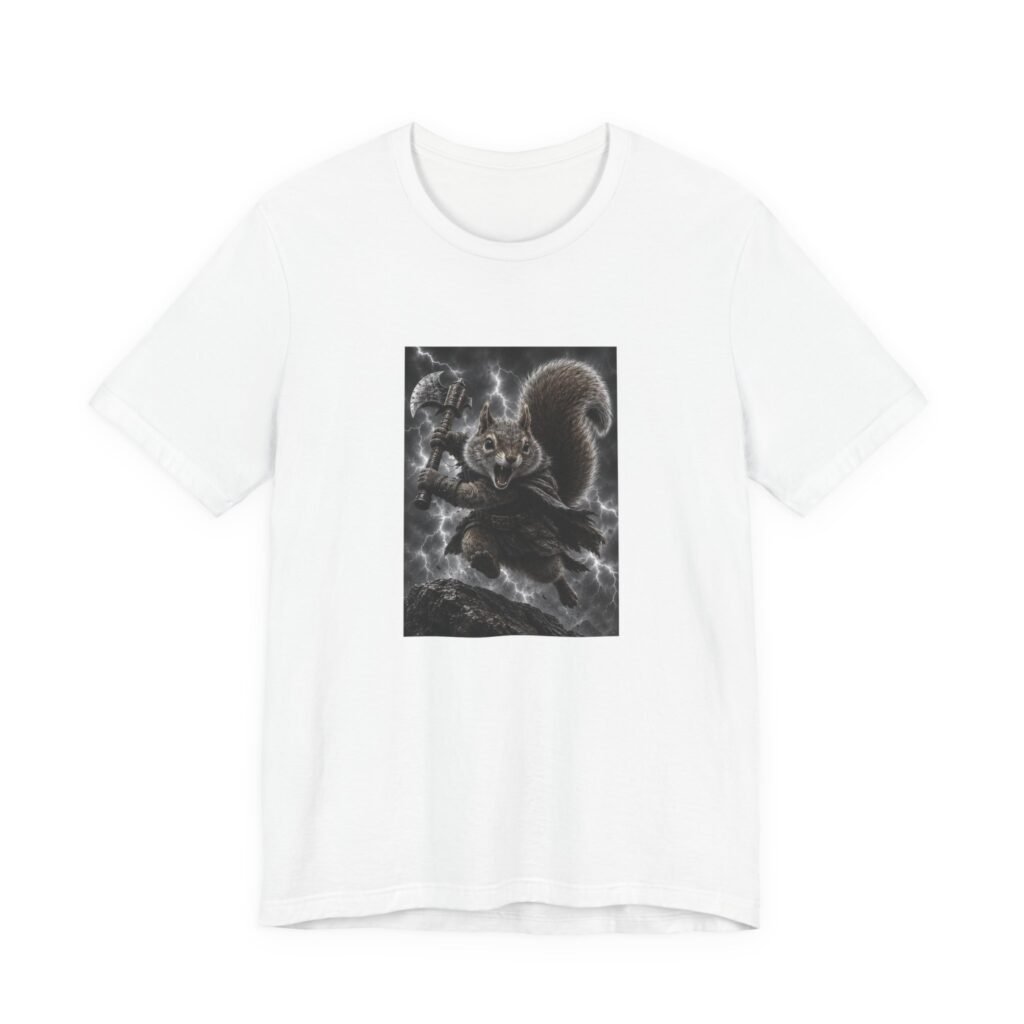 Epic Squirrel Warrior With Axe Graphic Tee