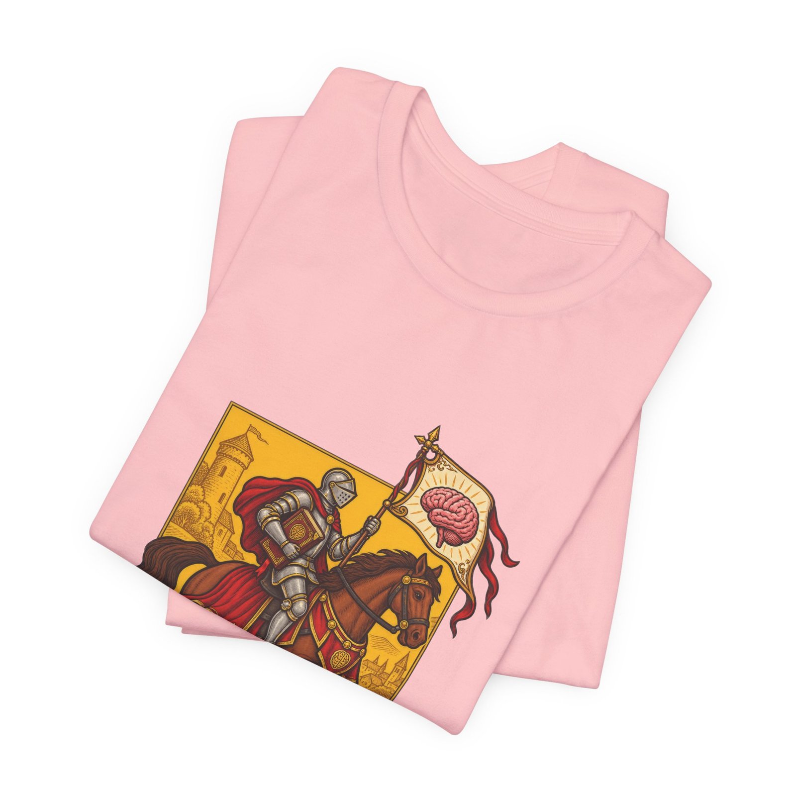 Sir Rebral Cerebral Knight Brain Banner Tee - Image 43