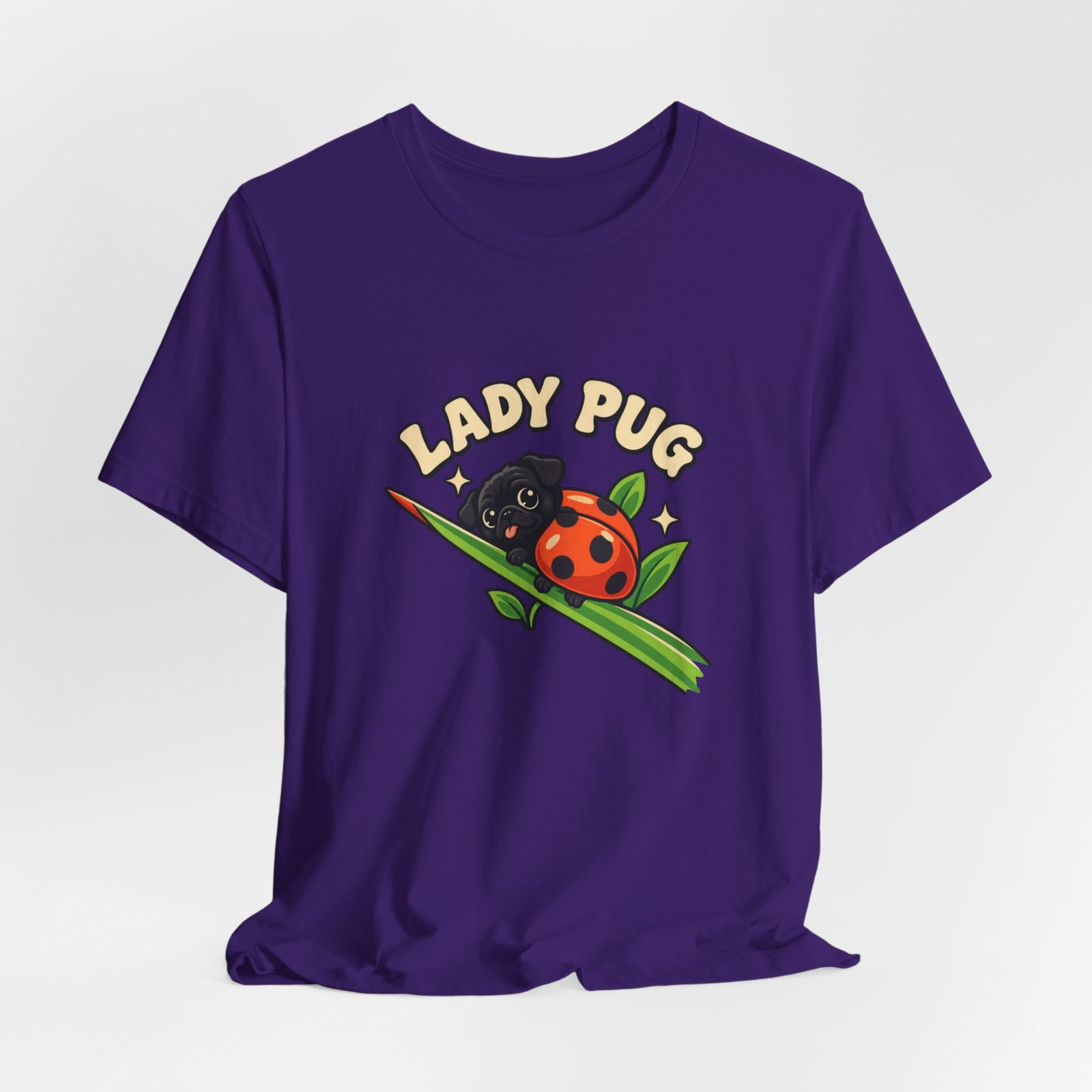 Lady Pug Cute Ladybug Dog Pun Graphic Tee - Image 40