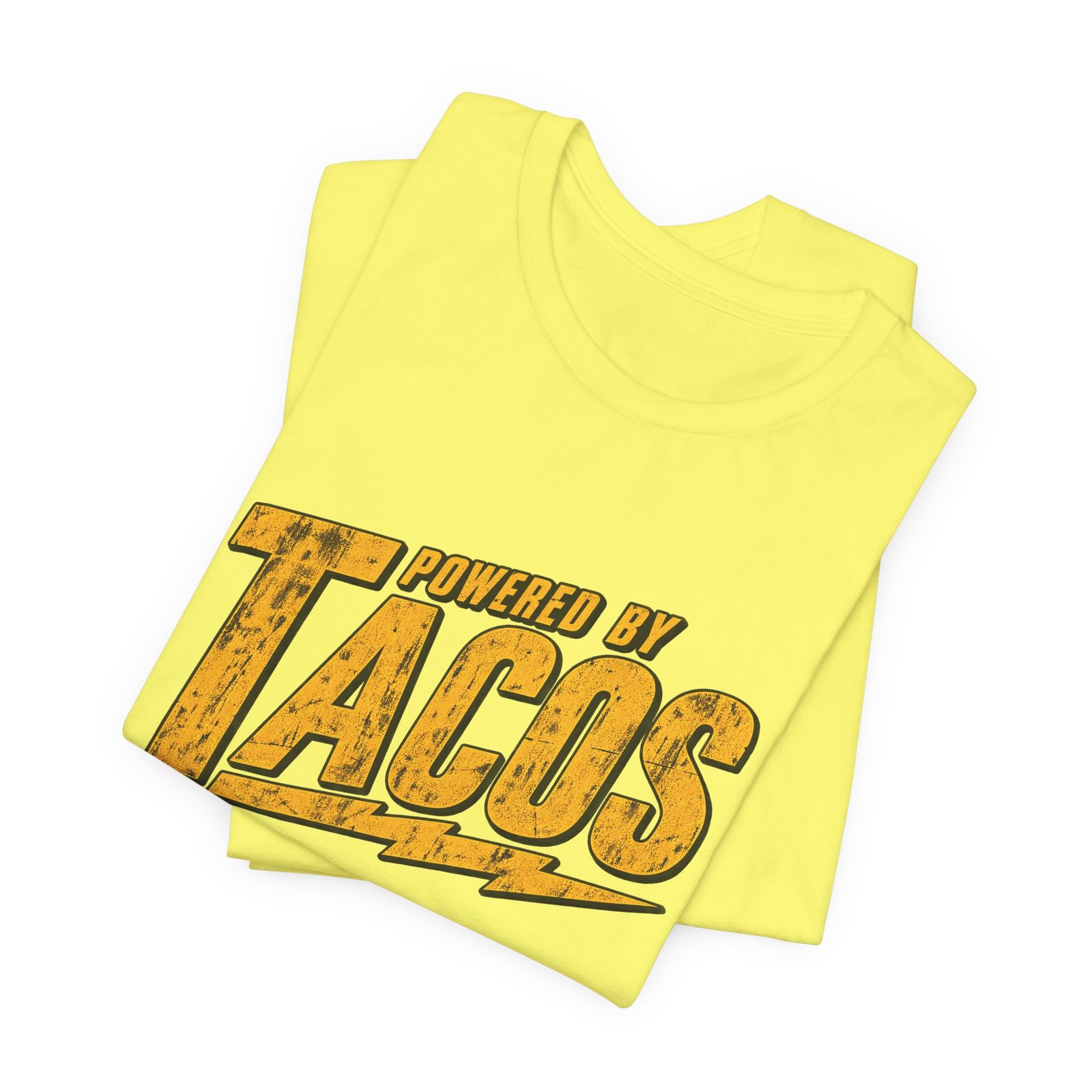 Powered By Tacos Funny Food Lover Quote Graphic Tee - Image 19