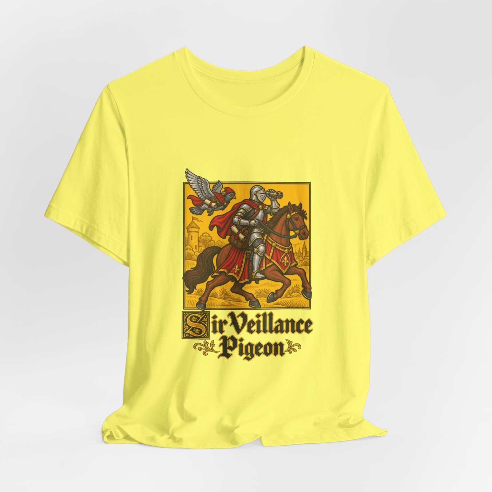 Sir Veillance Pigeon Medieval Knight Binoculars Design - Image 20