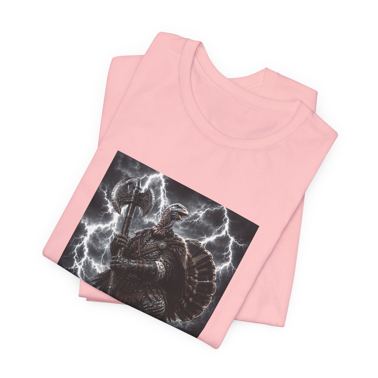 Turkey Warrior Axe Lightning Storm Graphic Tee - Image 43