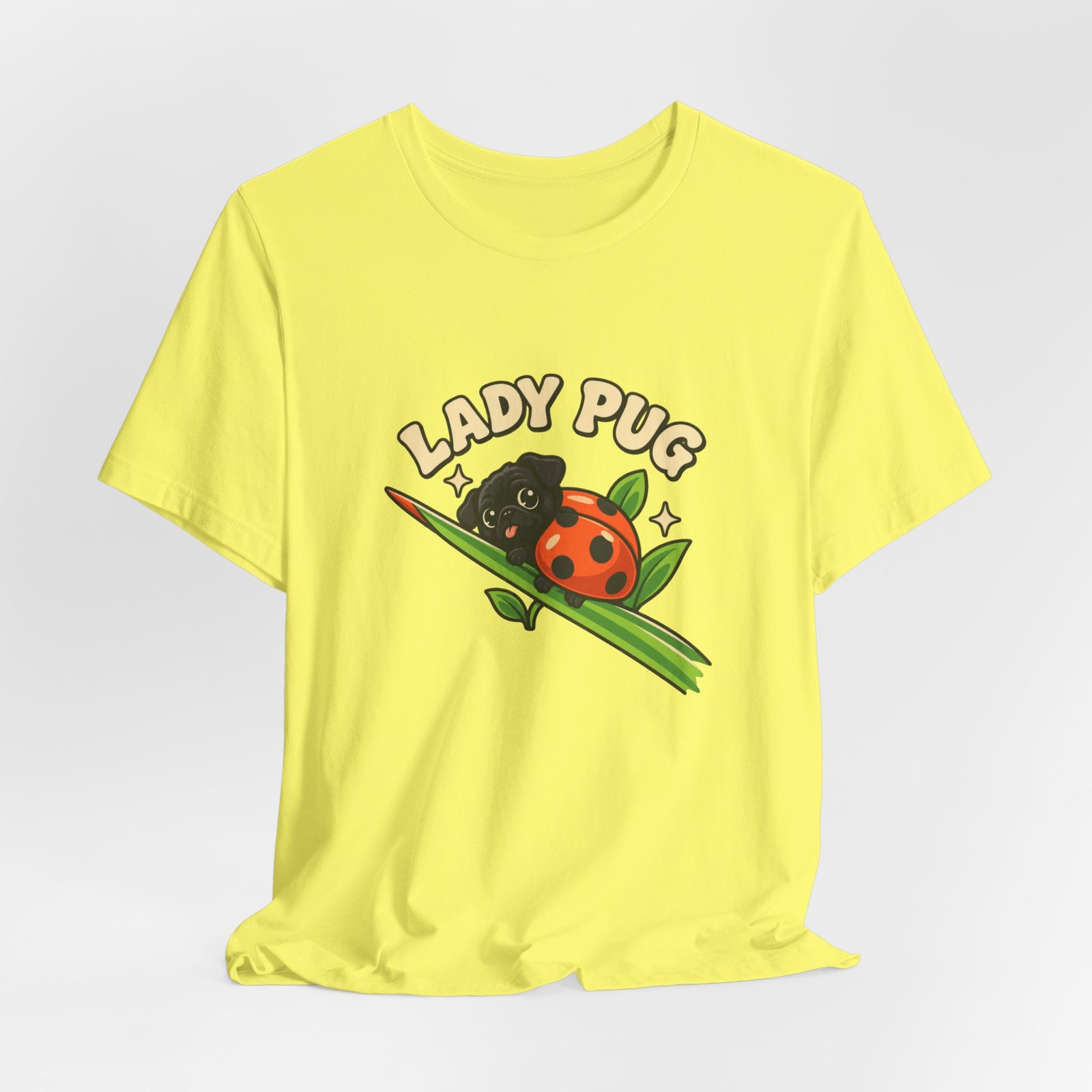 Lady Pug Cute Ladybug Dog Pun Graphic Tee - Image 20
