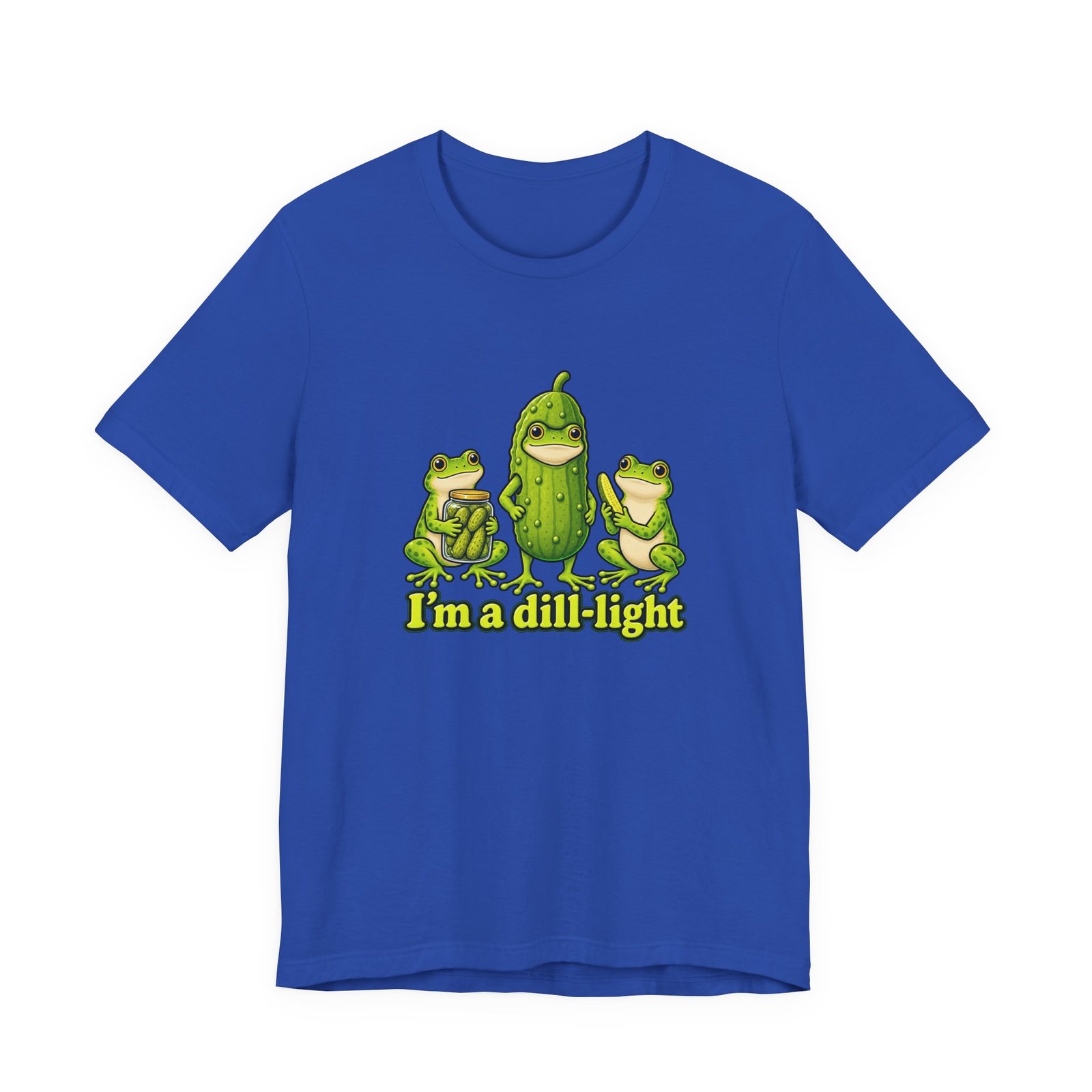 Im A Dill Light Funny Frog Pickle Pun Graphic Tee - Image 29