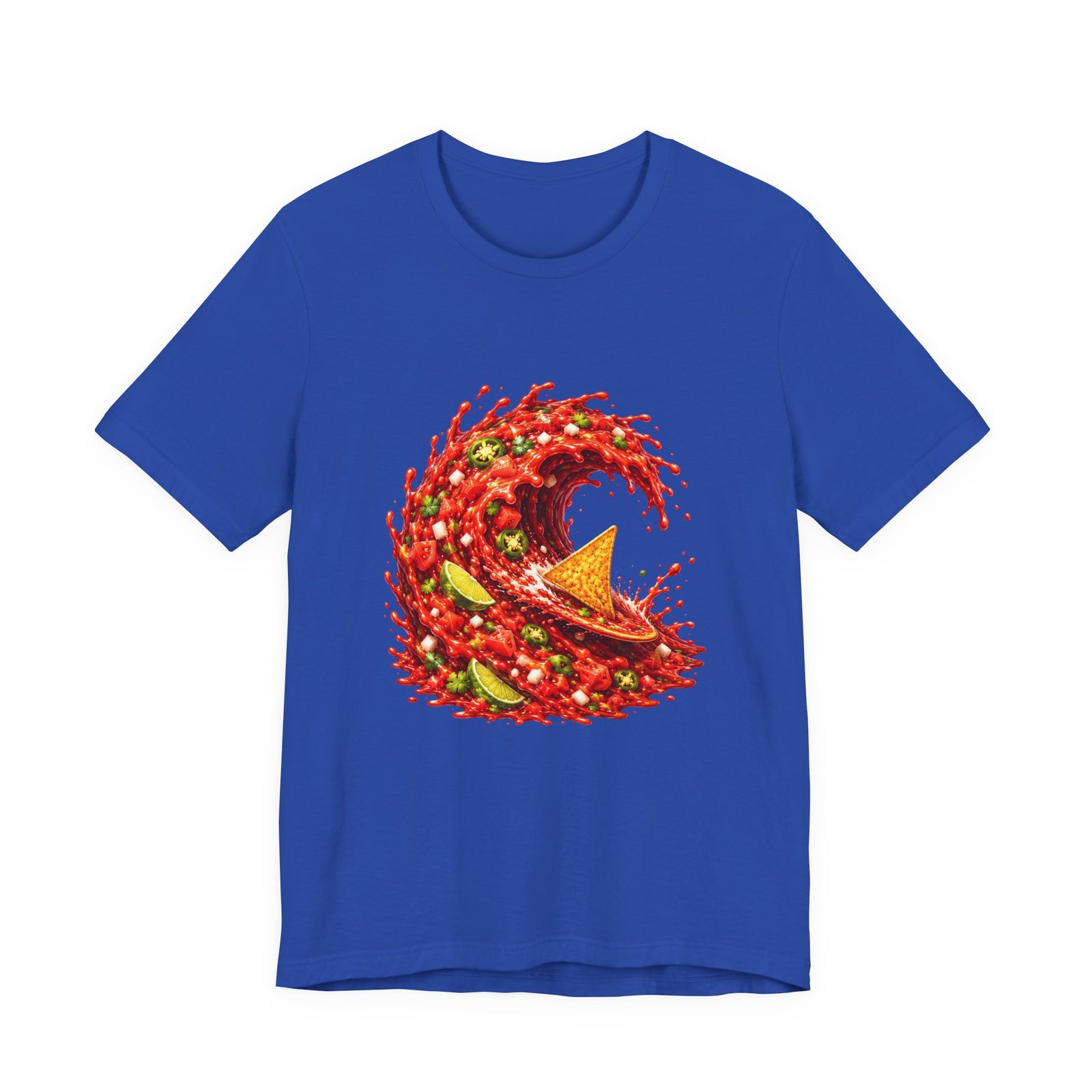 Tortilla Chip Surfing Spicy Salsa Wave Graphic Tee - Image 29