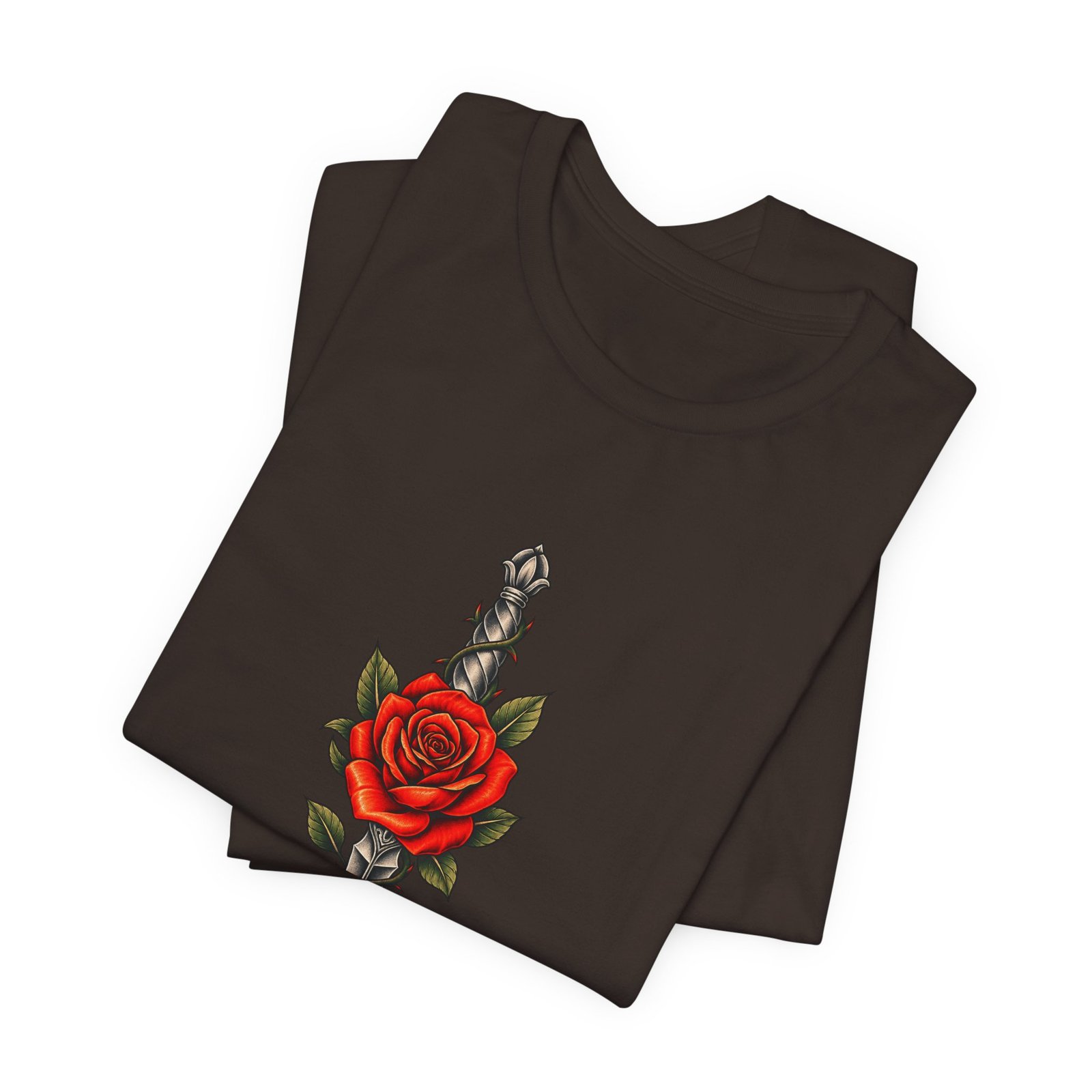 Rose Thorny Dagger Graphic Tee - Image 11